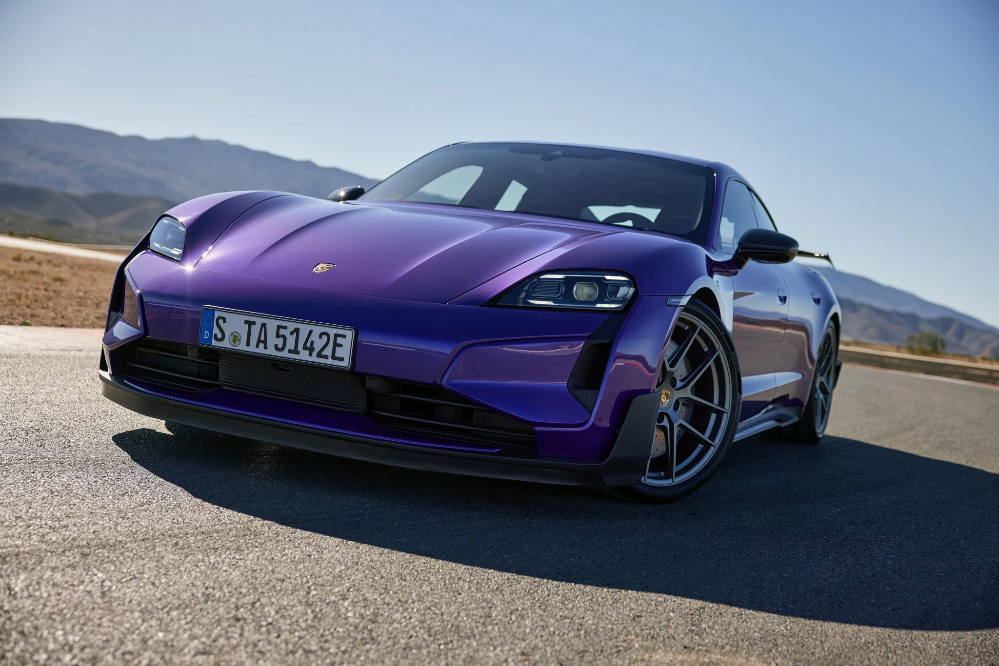 Purple Sky Metallic Porsche Taycan