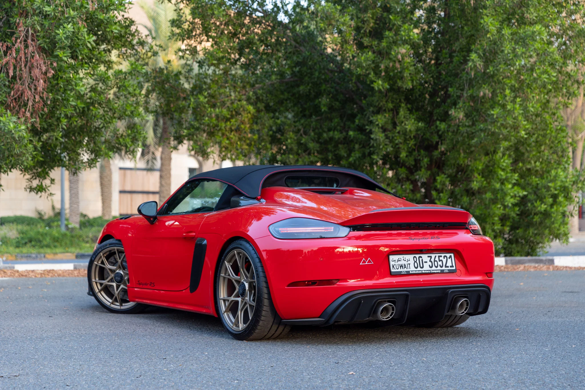 Guards Red Porsche 718 Spyder RS