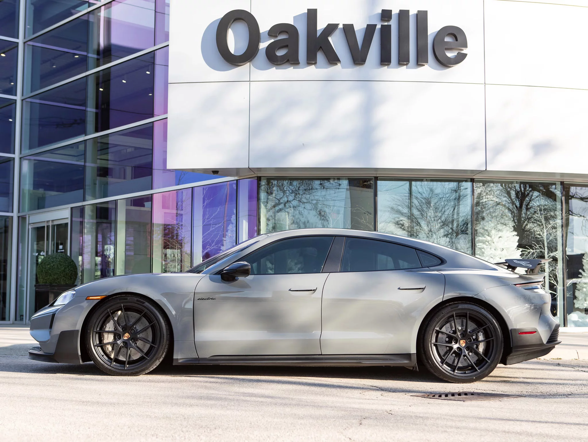 China Grey Porsche Taycan