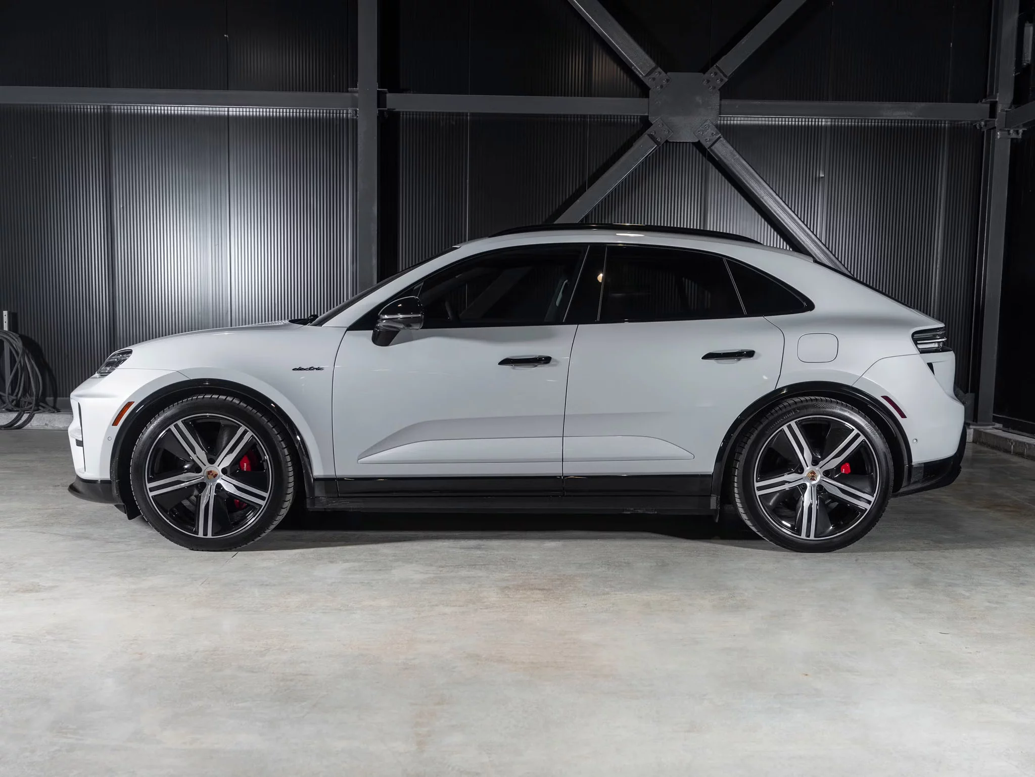 Ice Grey Metallic Porsche Macan Electric