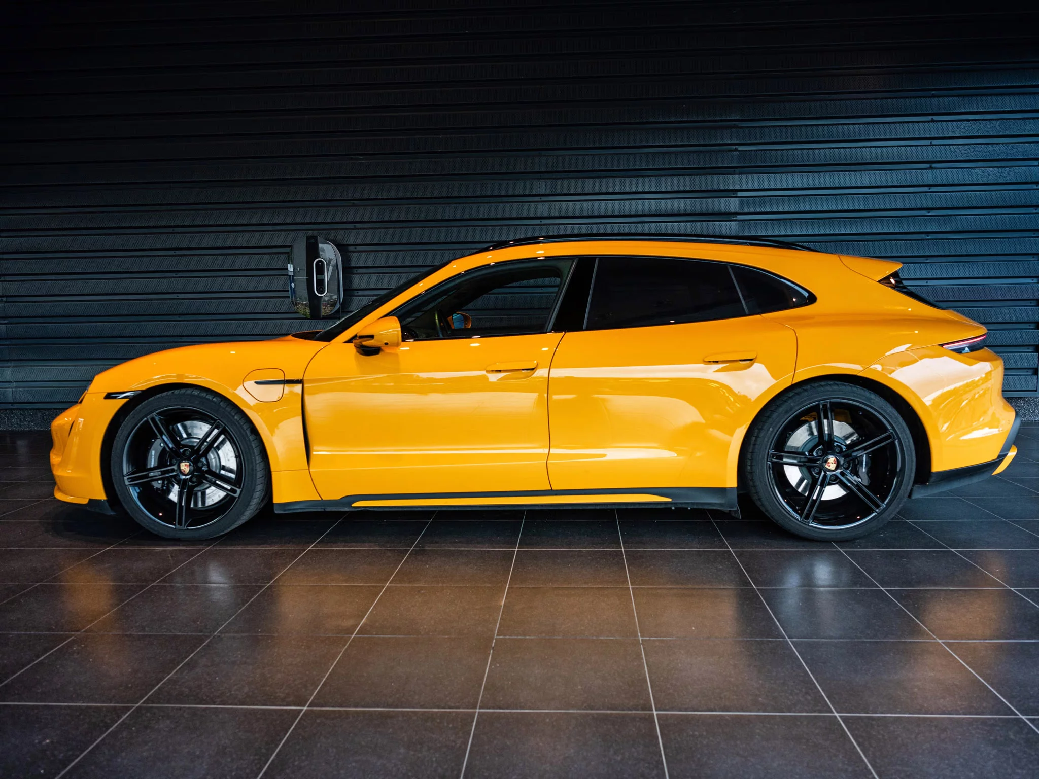 Signal Yellow Porsche Taycan