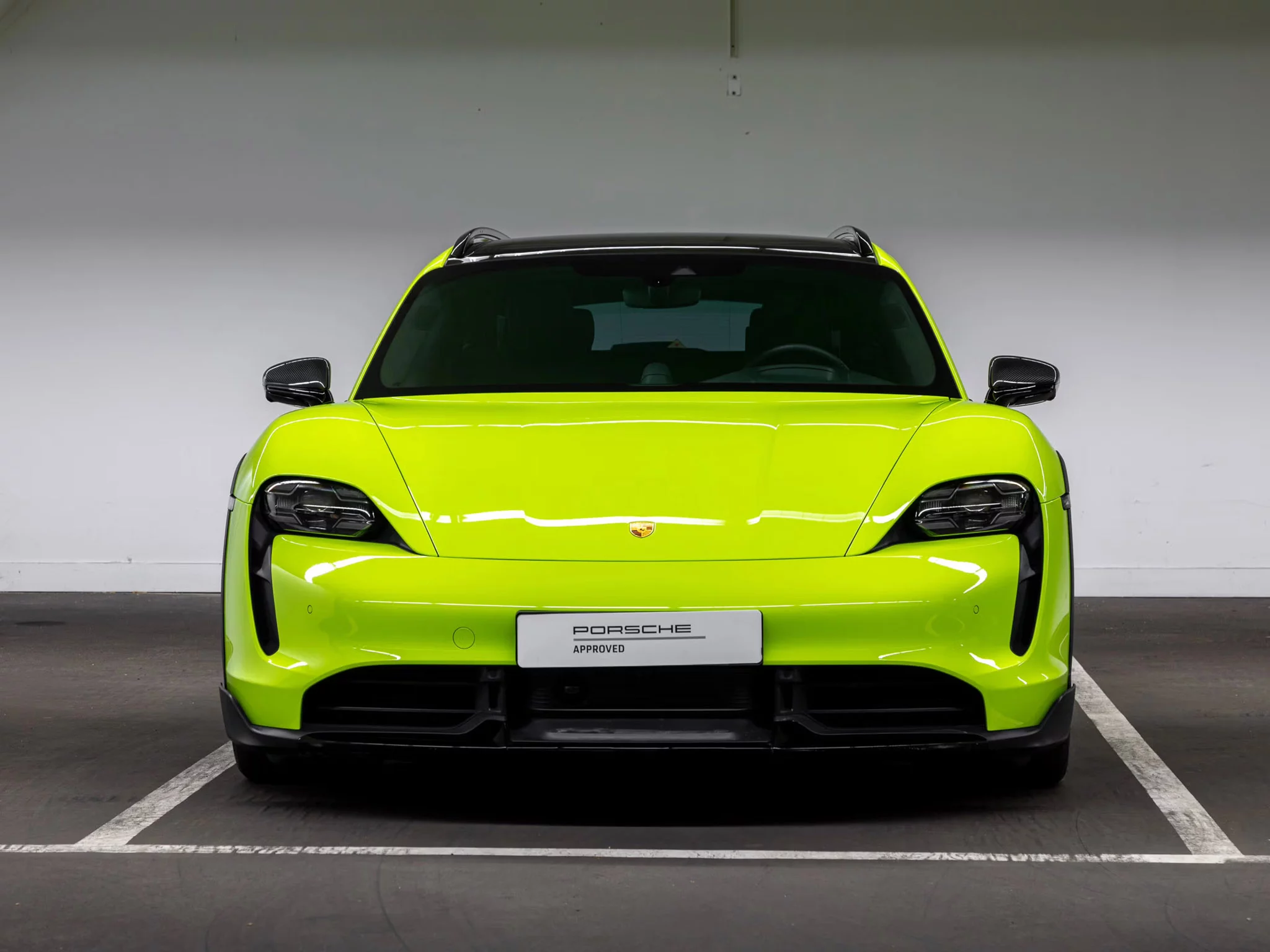 Acid Green Porsche Taycan
