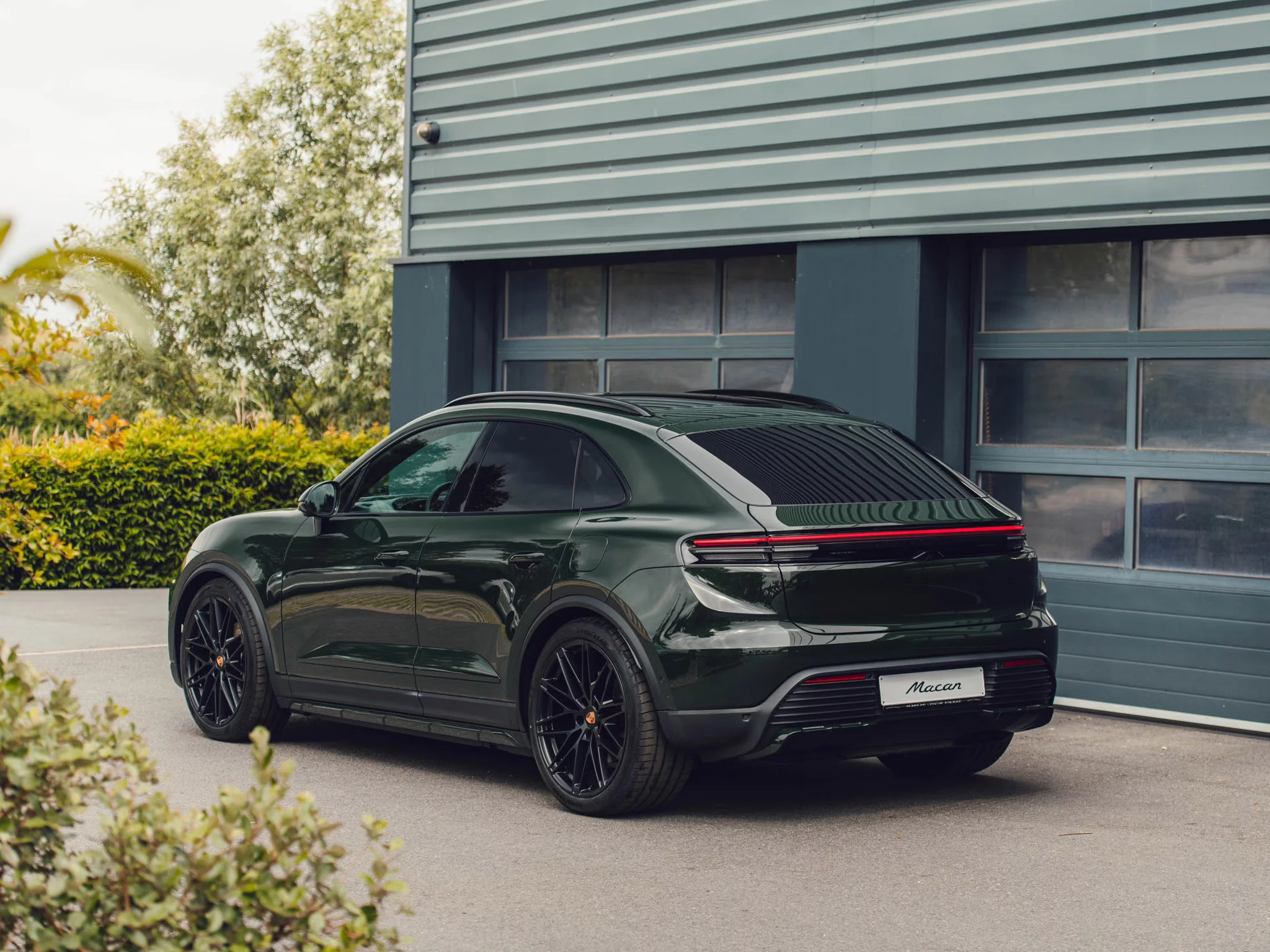 Brewster Green Porsche Macan Electric