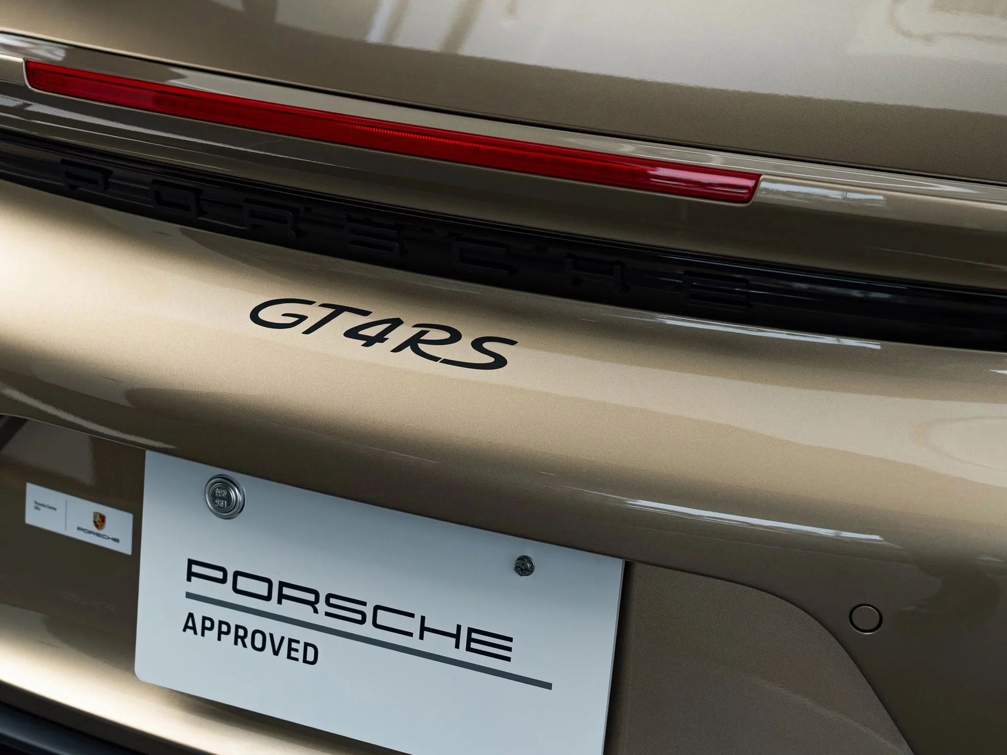 Gold Bronze Metallic Porsche 718 Cayman GT4 RS