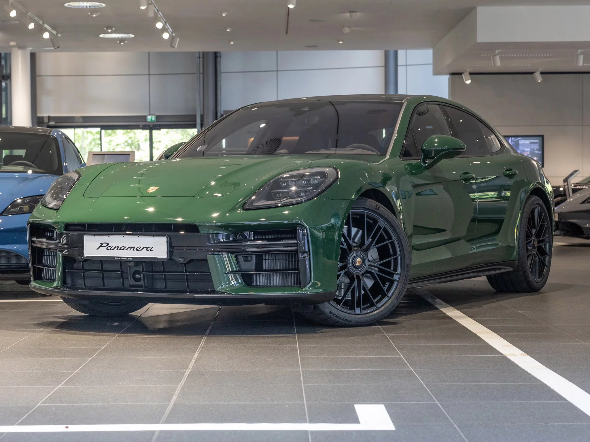 British Racing Green Porsche Panamera