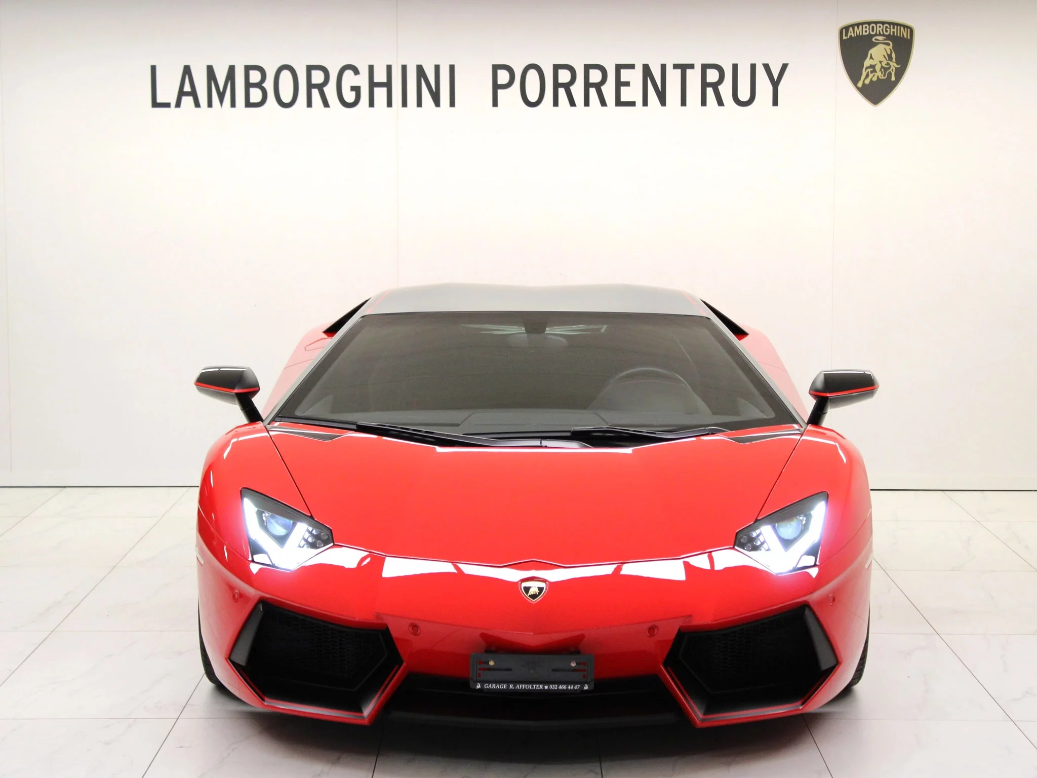 Rosso Mars Lamborghini Aventador