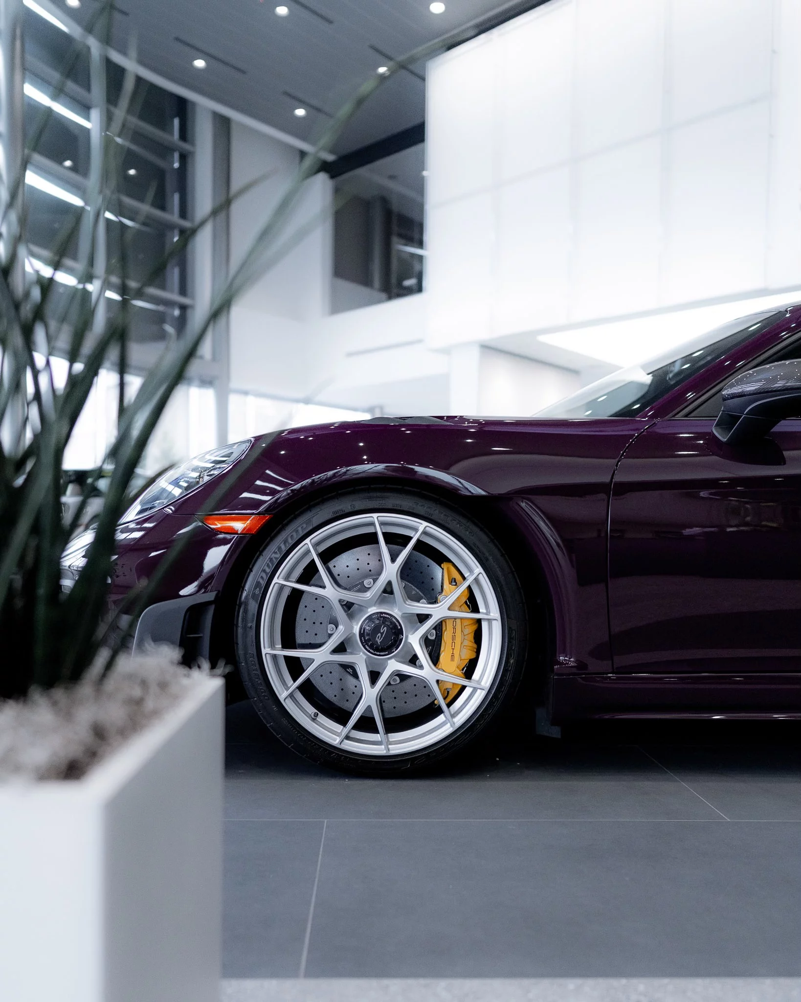 Aubergine Porsche 718 Cayman GT4 RS