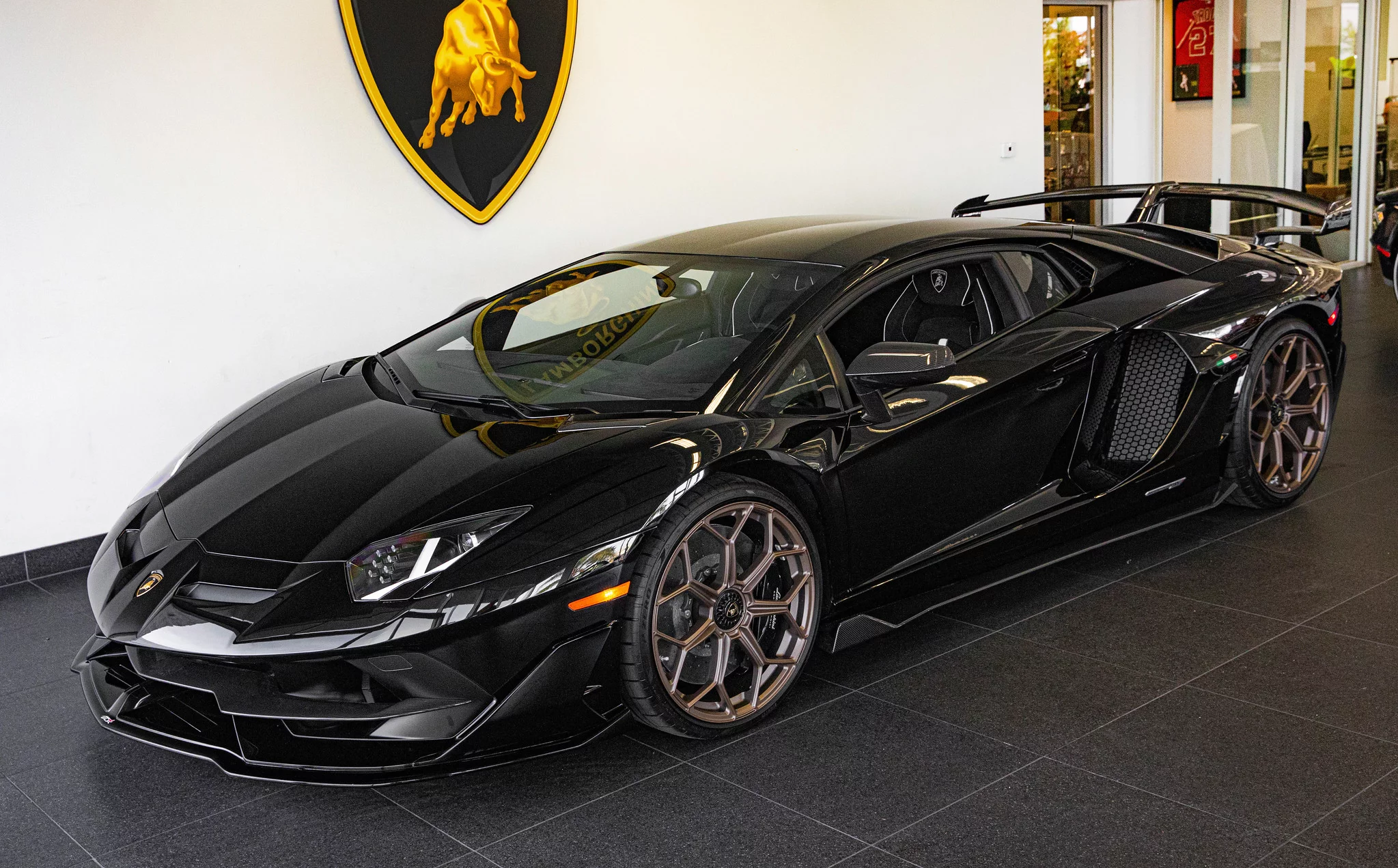 Nero Aldebaran Lamborghini Aventador