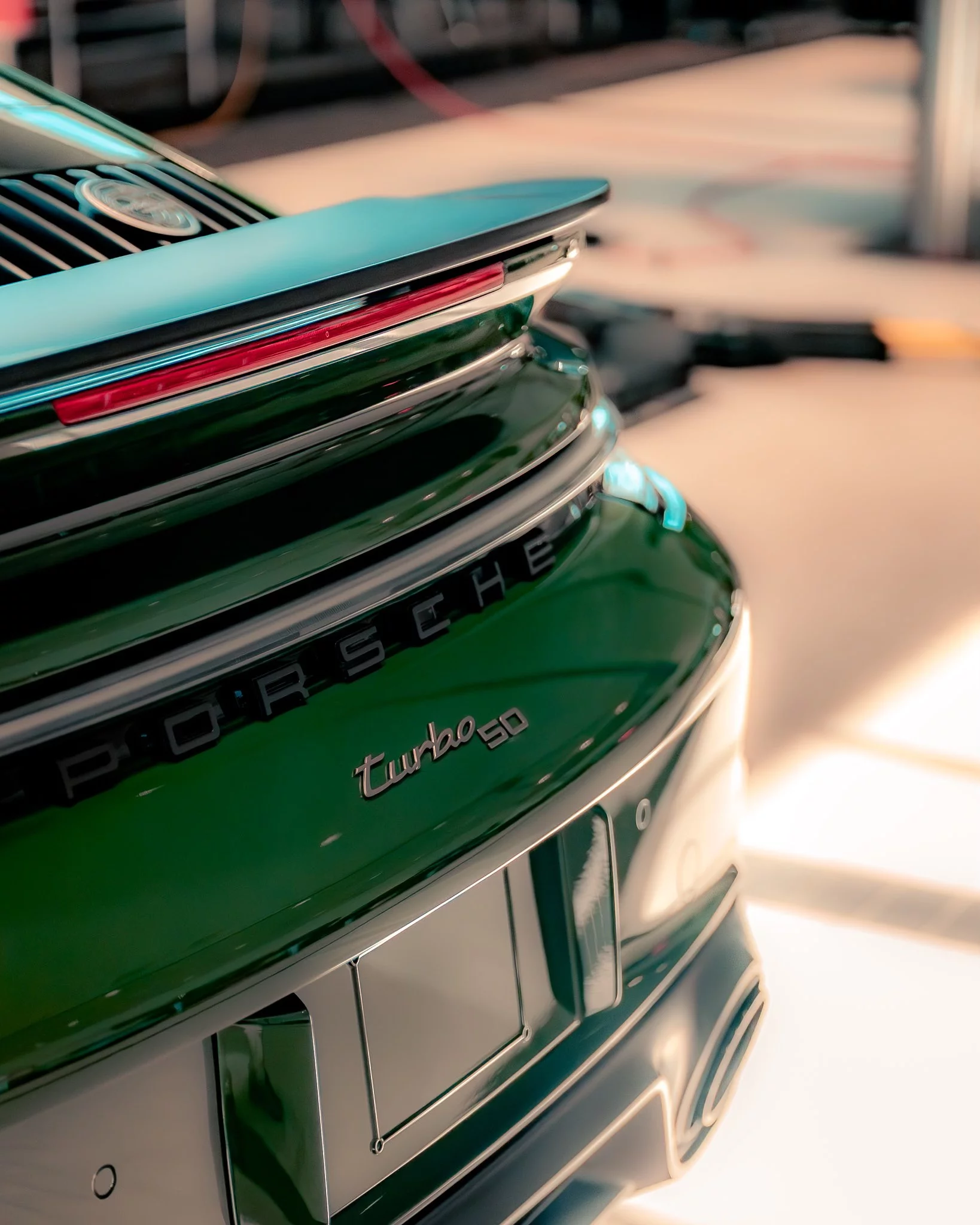 British Racing Green Porsche 911 Turbo