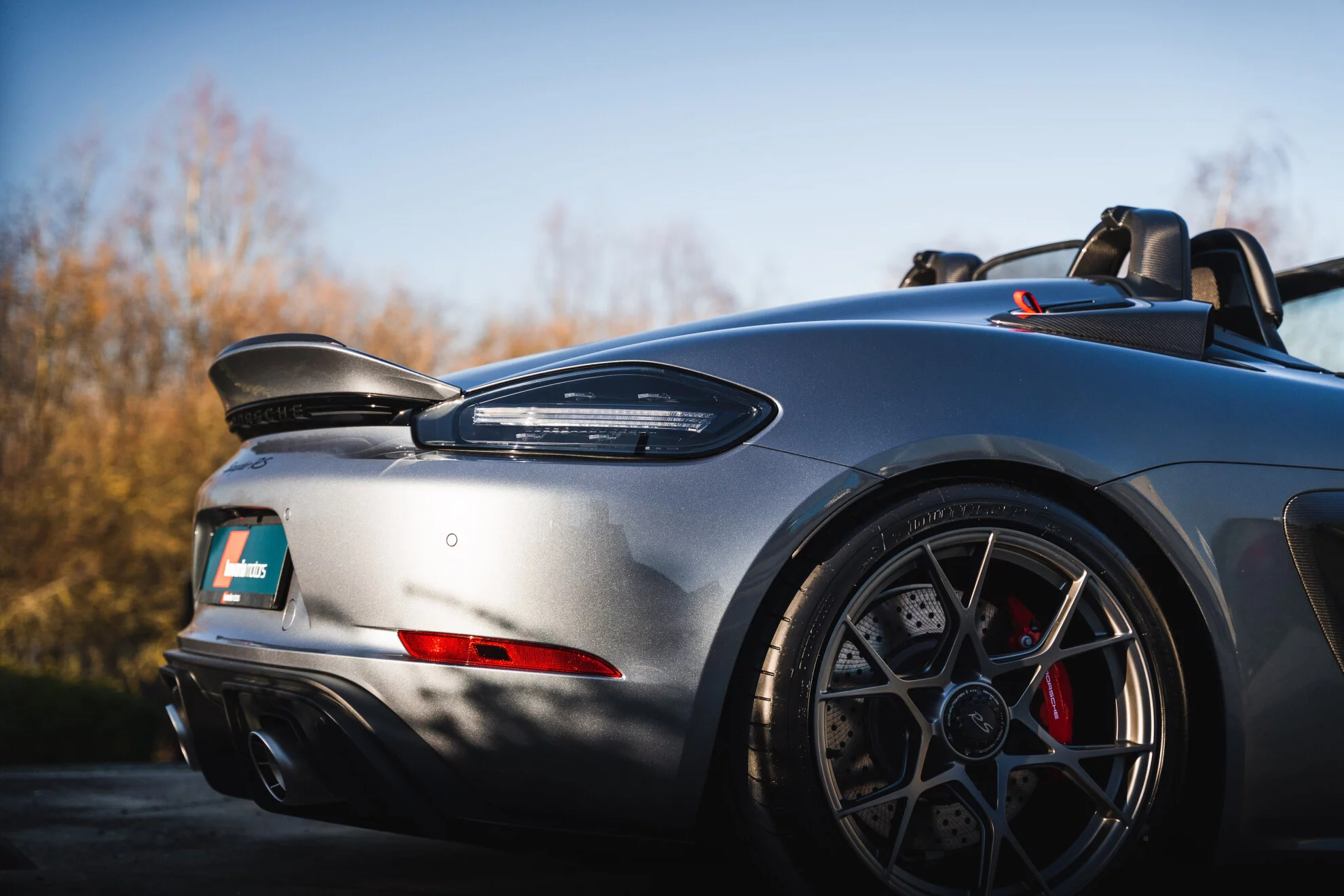 Vanadium Grey Metallic Porsche 718 Spyder RS