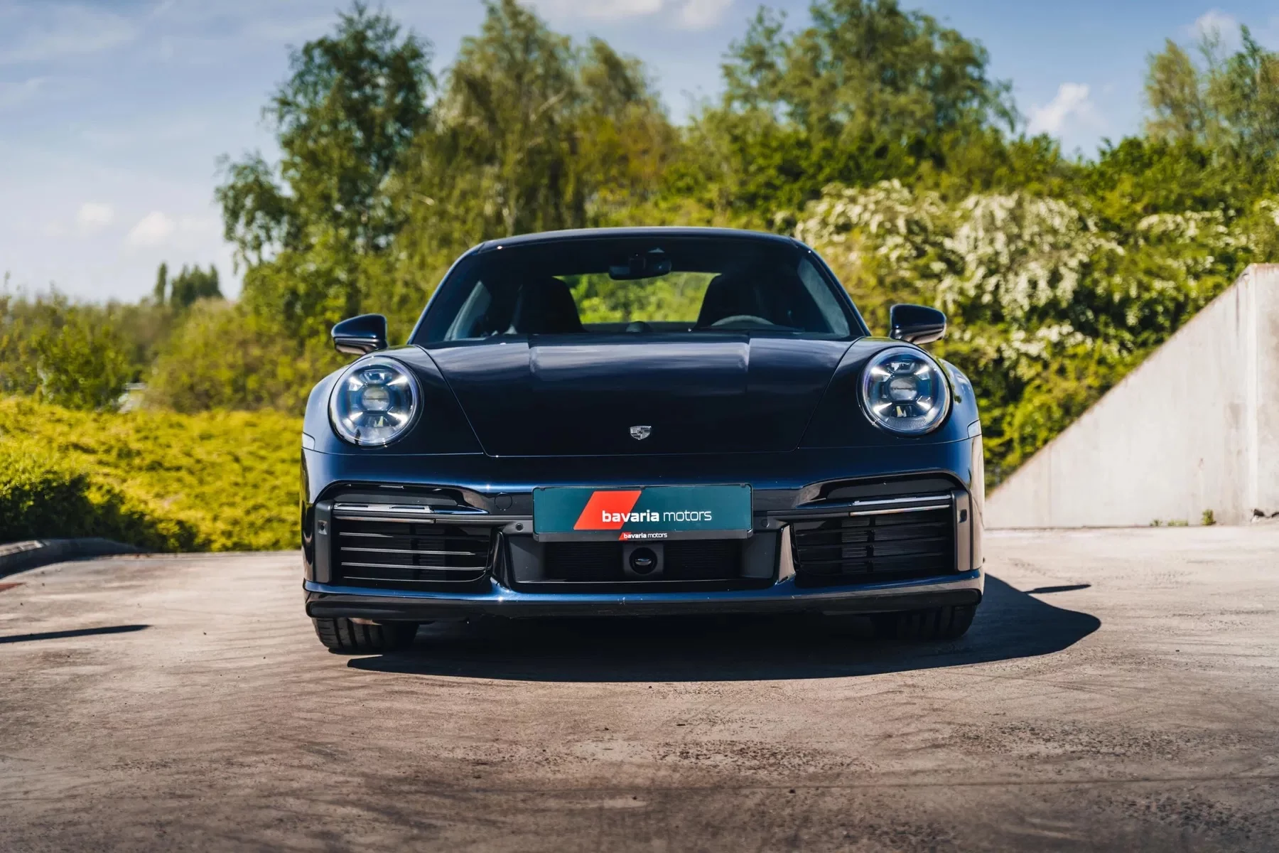 Dark Blue Metallic Porsche 911 Turbo