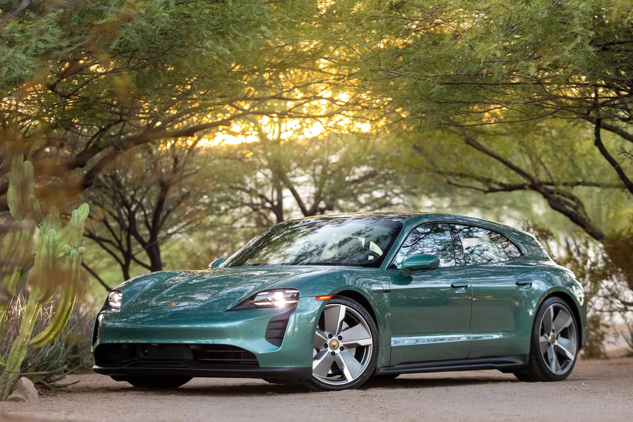 Racing Green Metallic Porsche Taycan