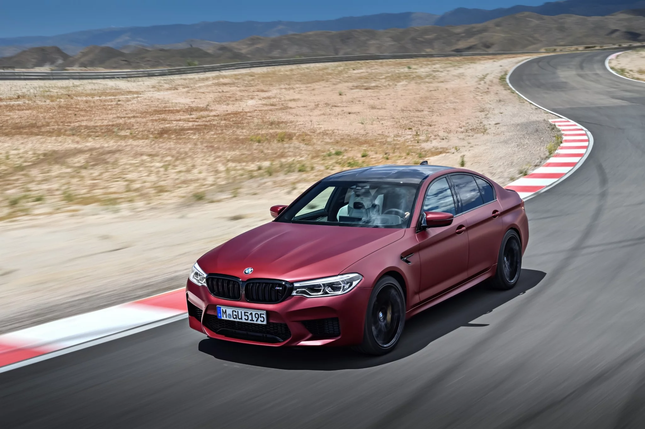 Frozen Dark Red BMW M5