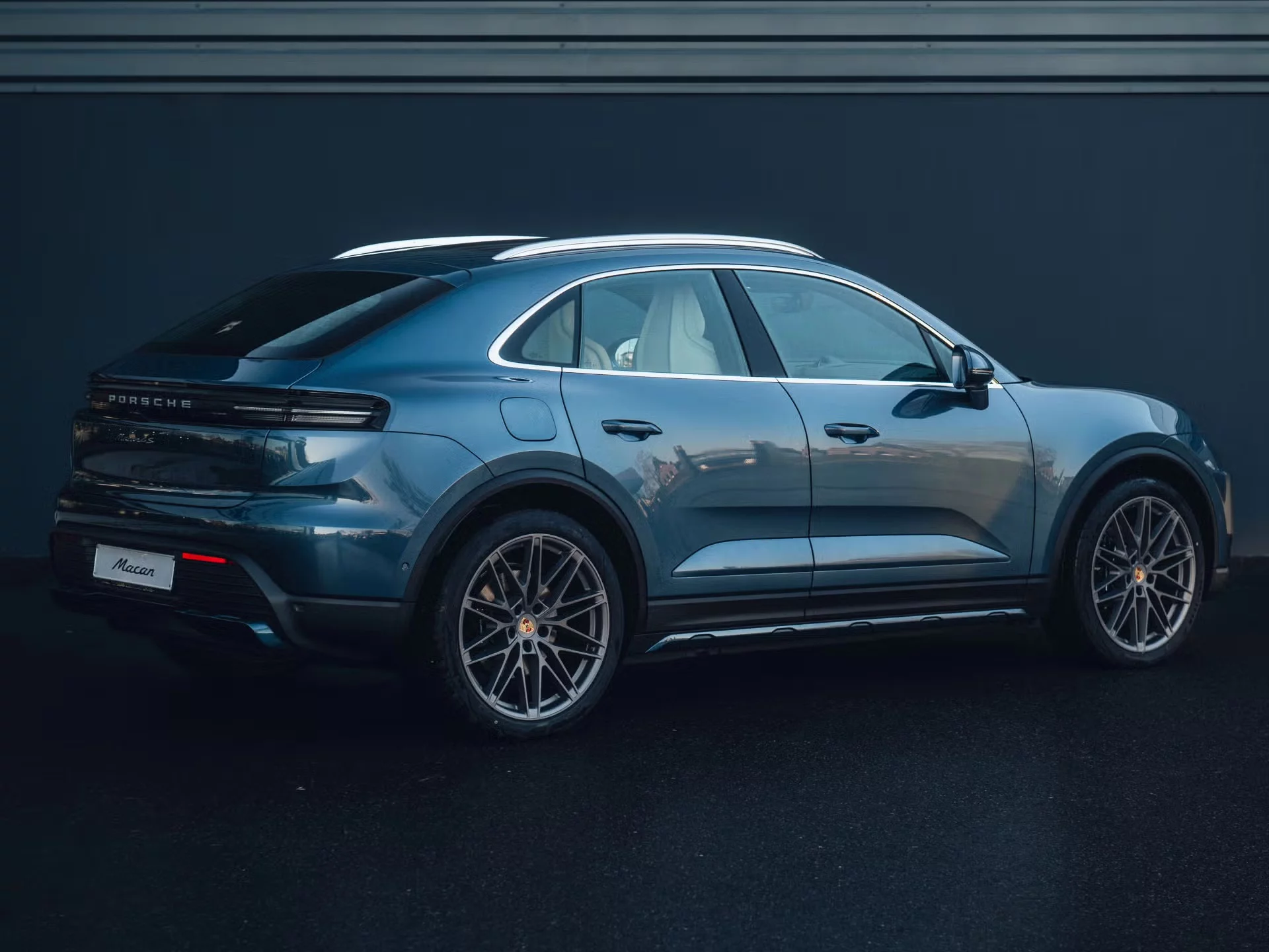 Yachting Blue Metallic Porsche Macan Electric