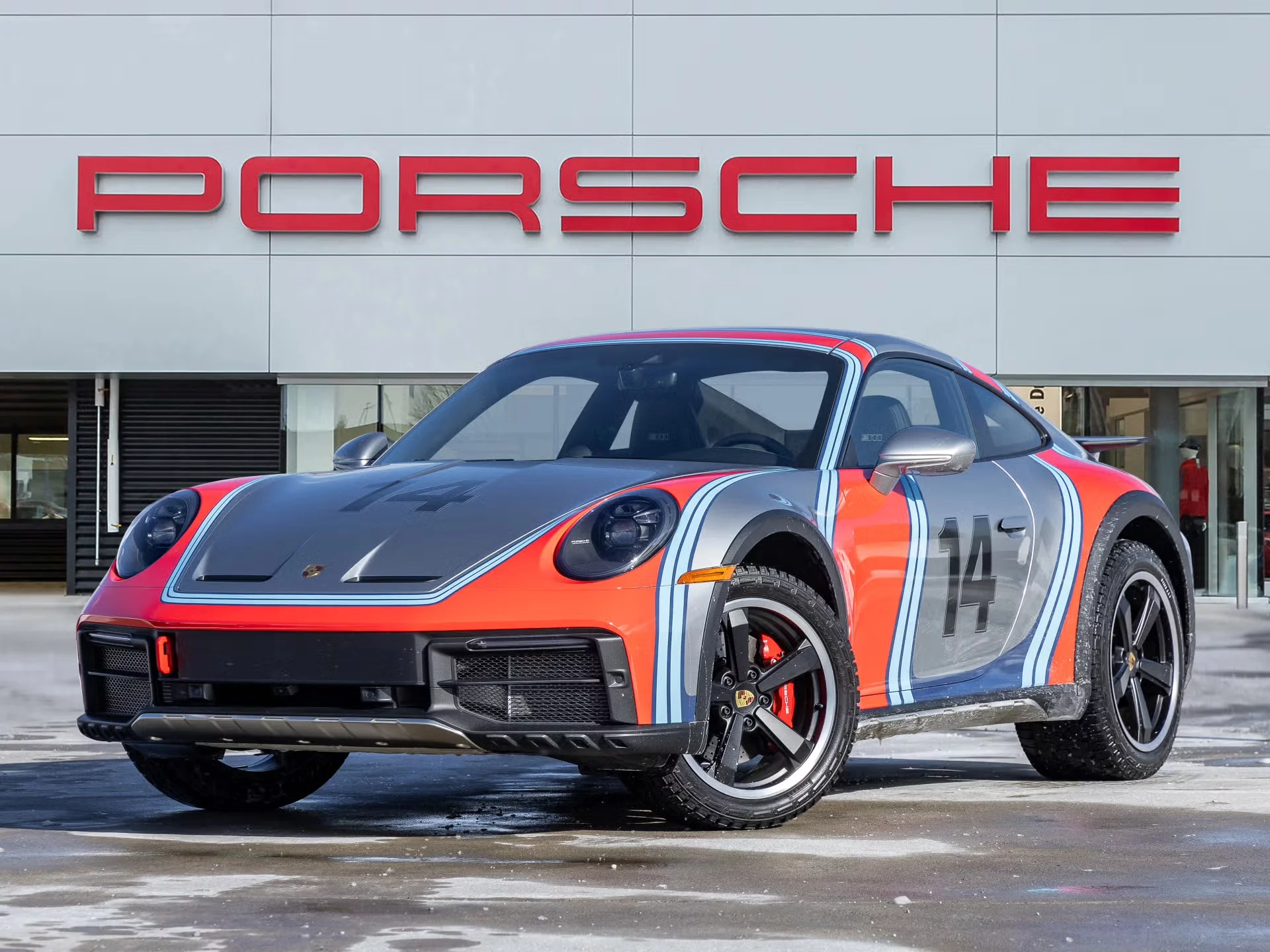 GT Silver Metallic Porsche 911 Dakar