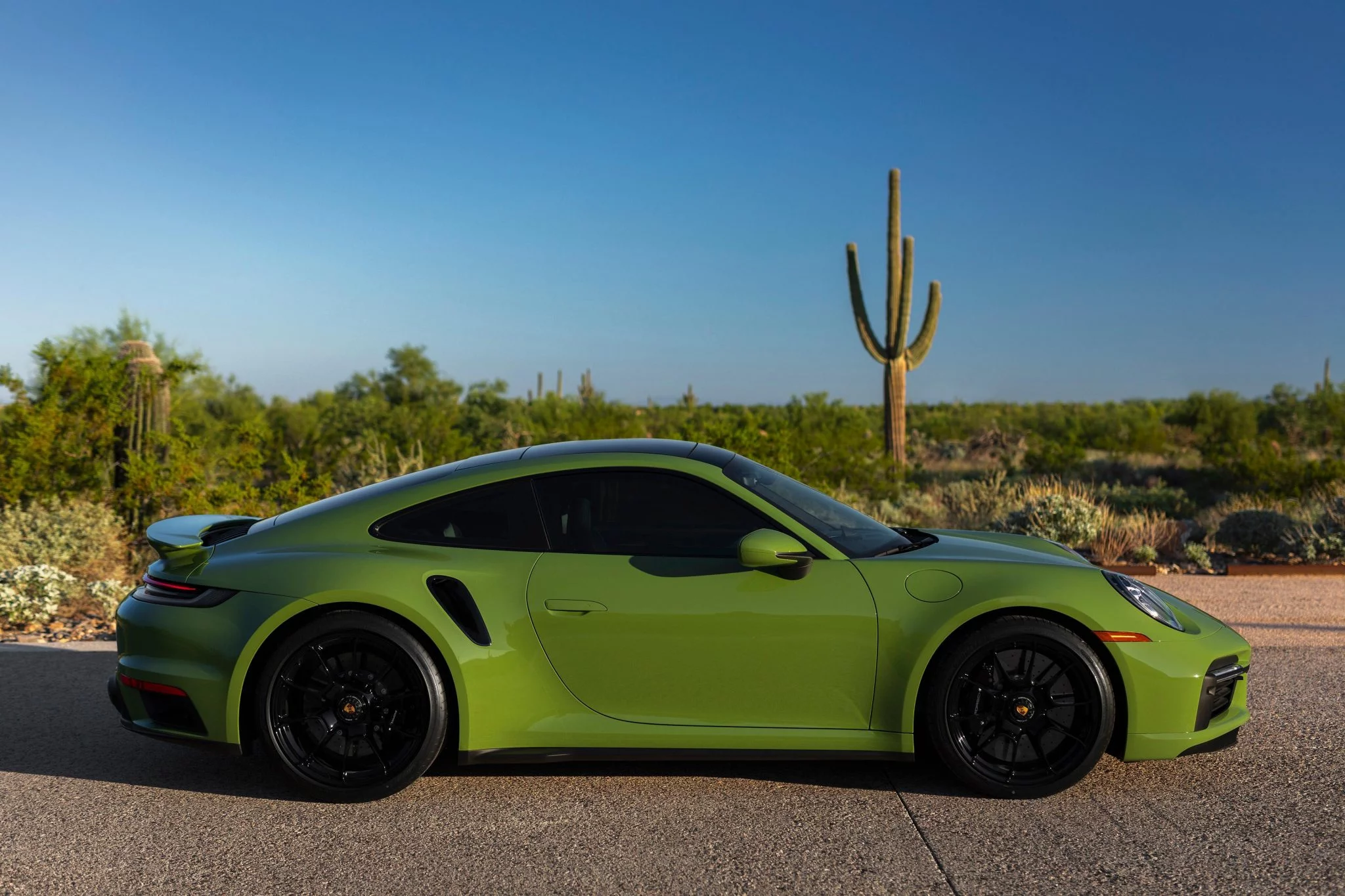 Olive Green Porsche 911 Turbo
