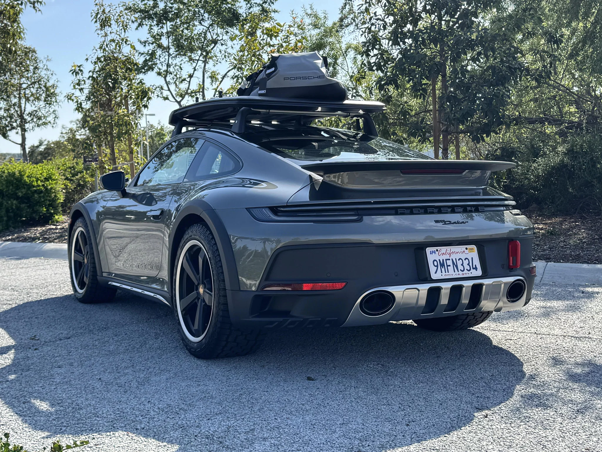 Granite Green Metallic Porsche 911 Dakar