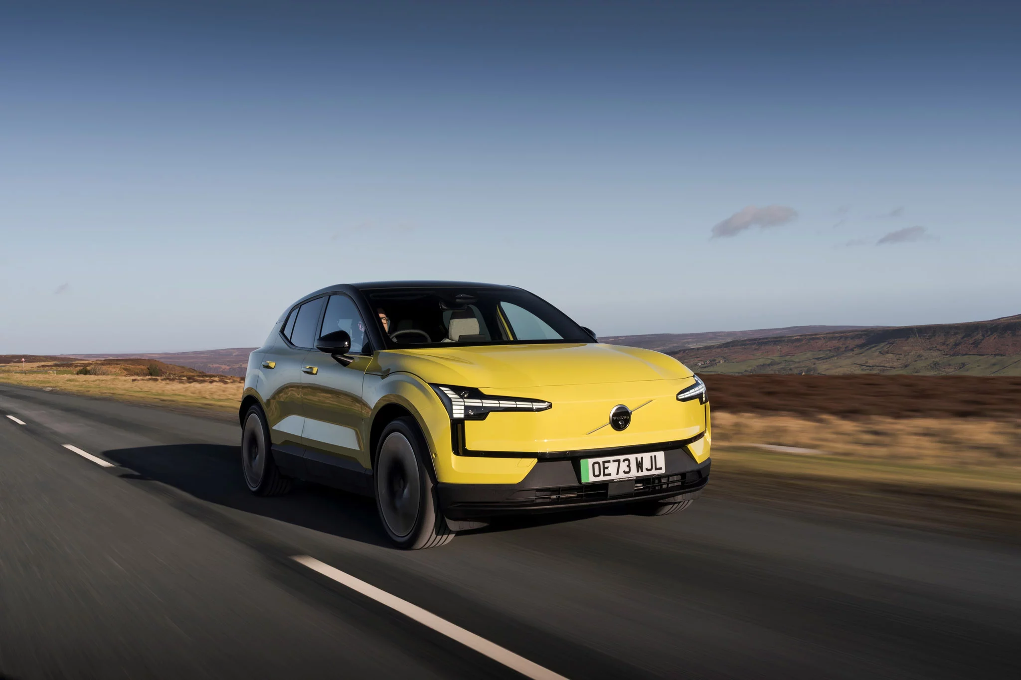 Moss Yellow Volvo EX30