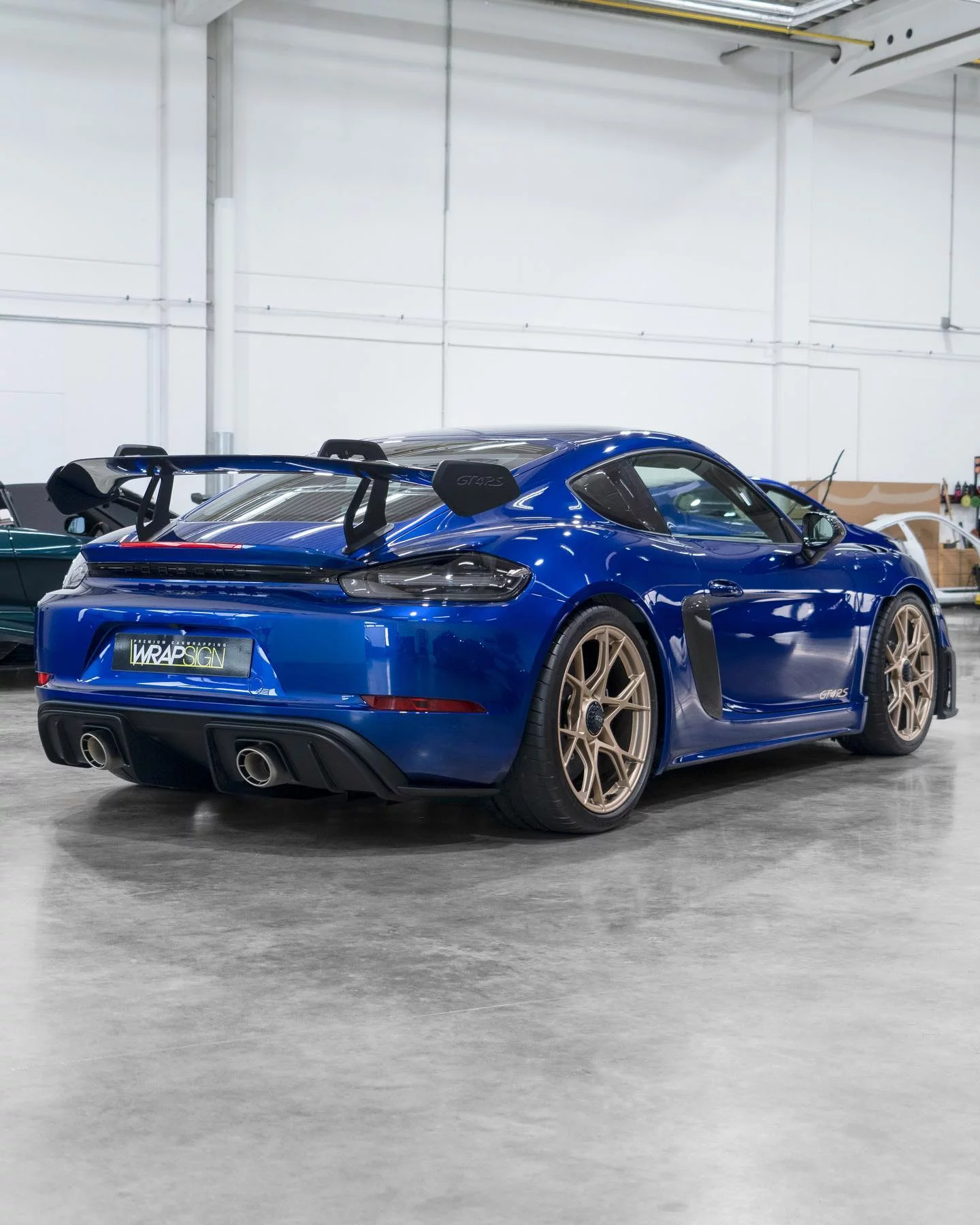 San Marino Blue Porsche 718 Cayman GT4 RS