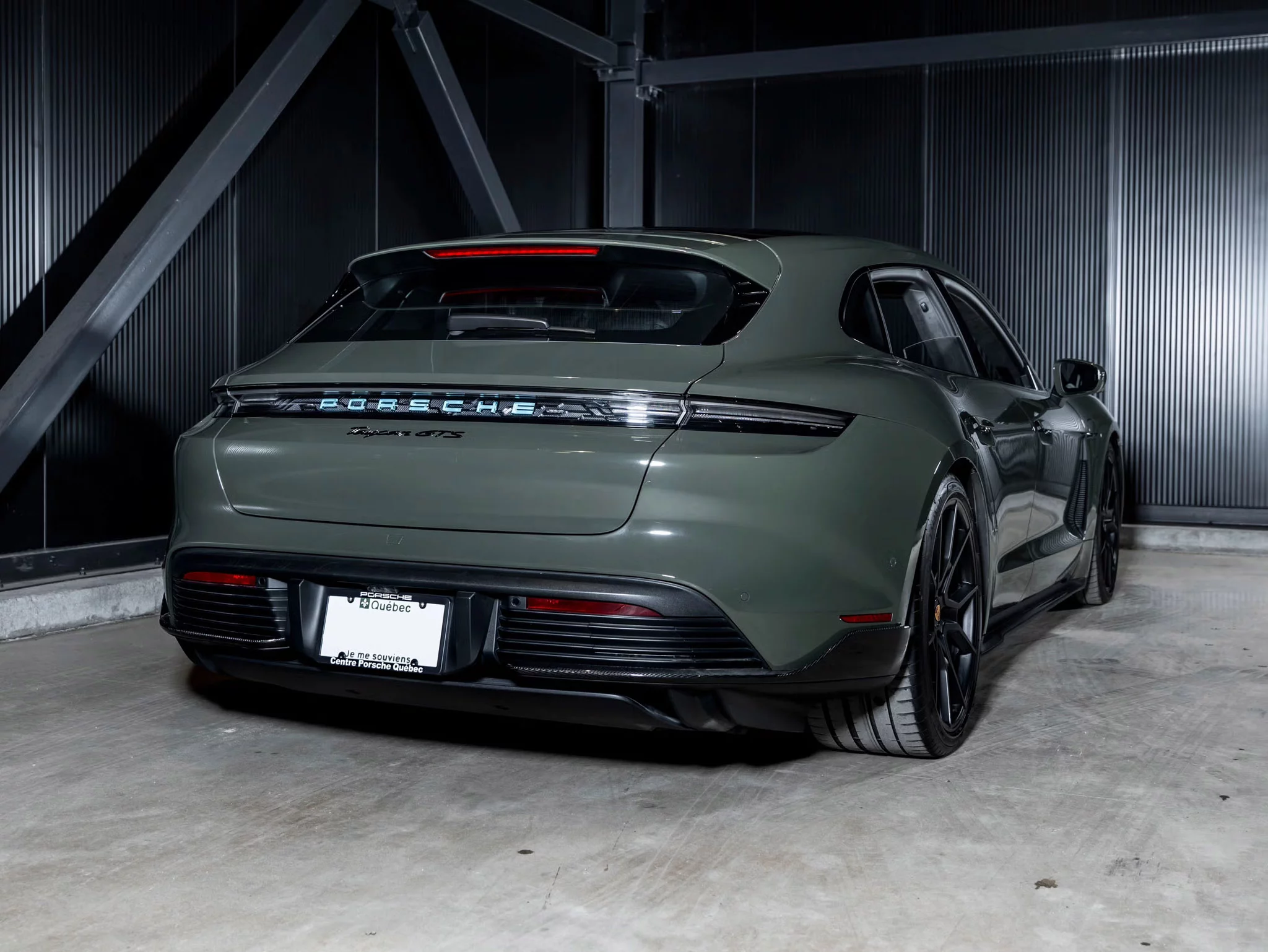 Black Olive Porsche Taycan