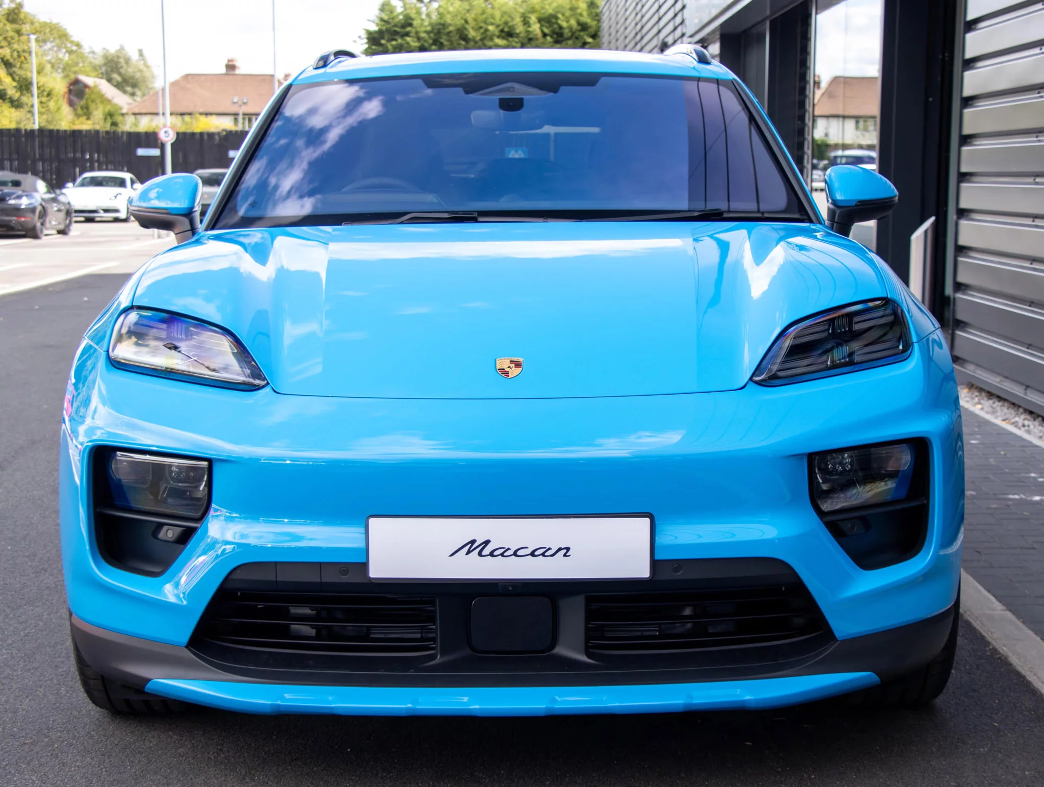 Riviera Blue Porsche Macan Electric