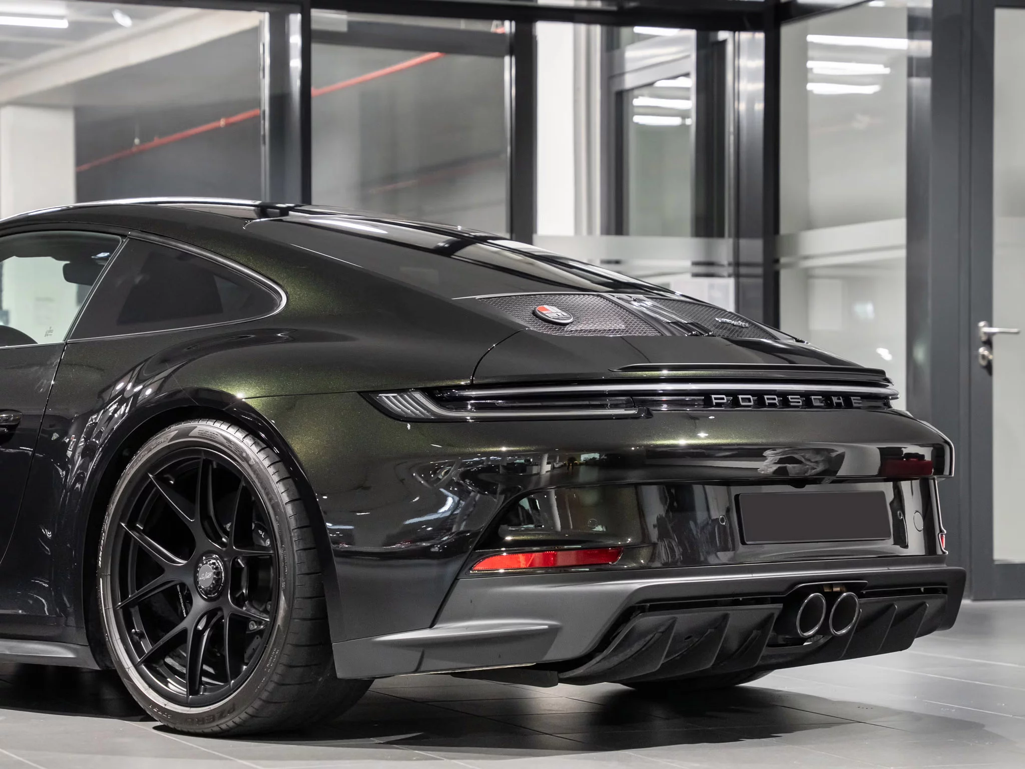 Dark Olive Metallic Porsche 911 S/T