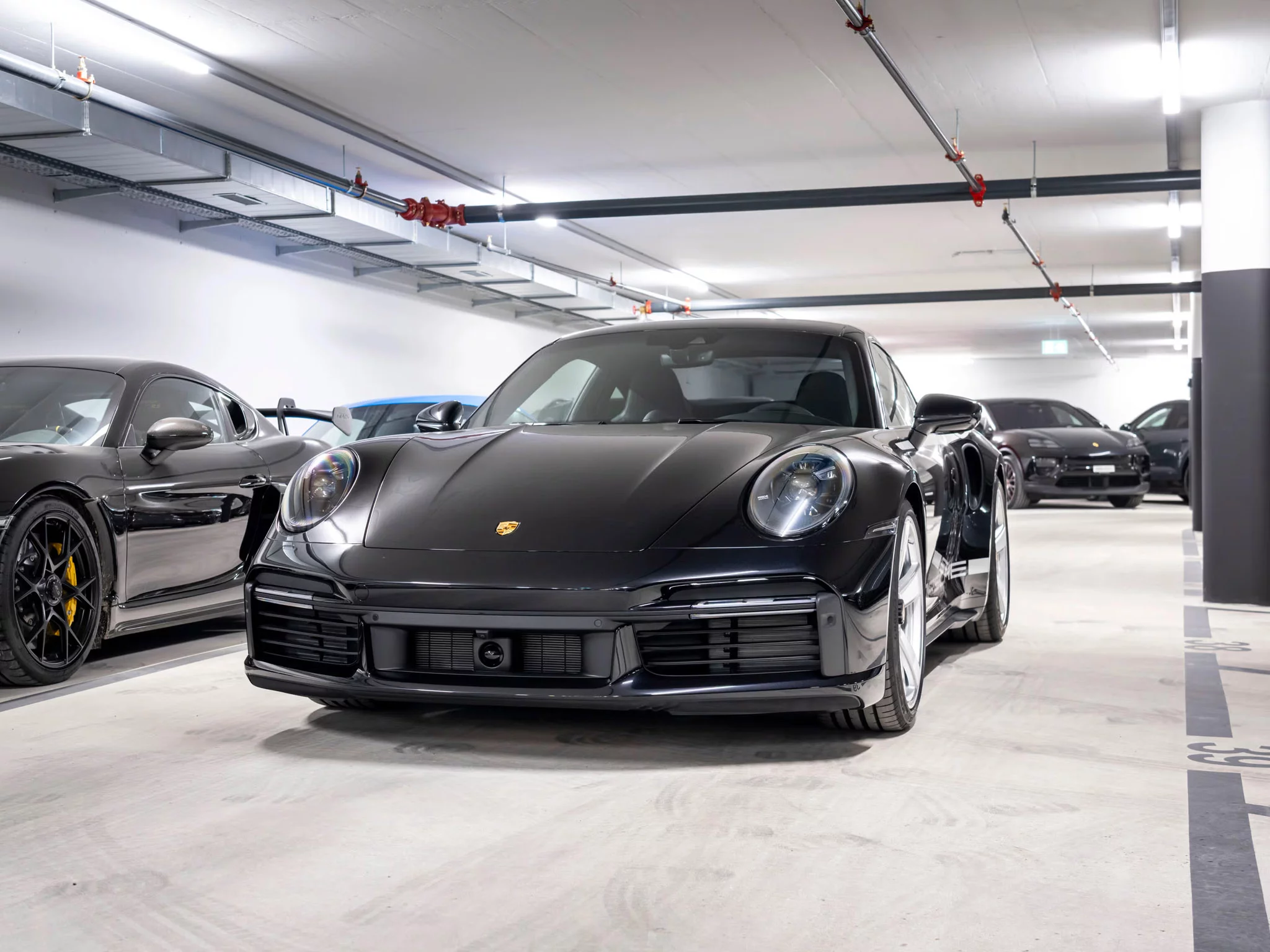 Jet Black Metallic Porsche 911 Turbo