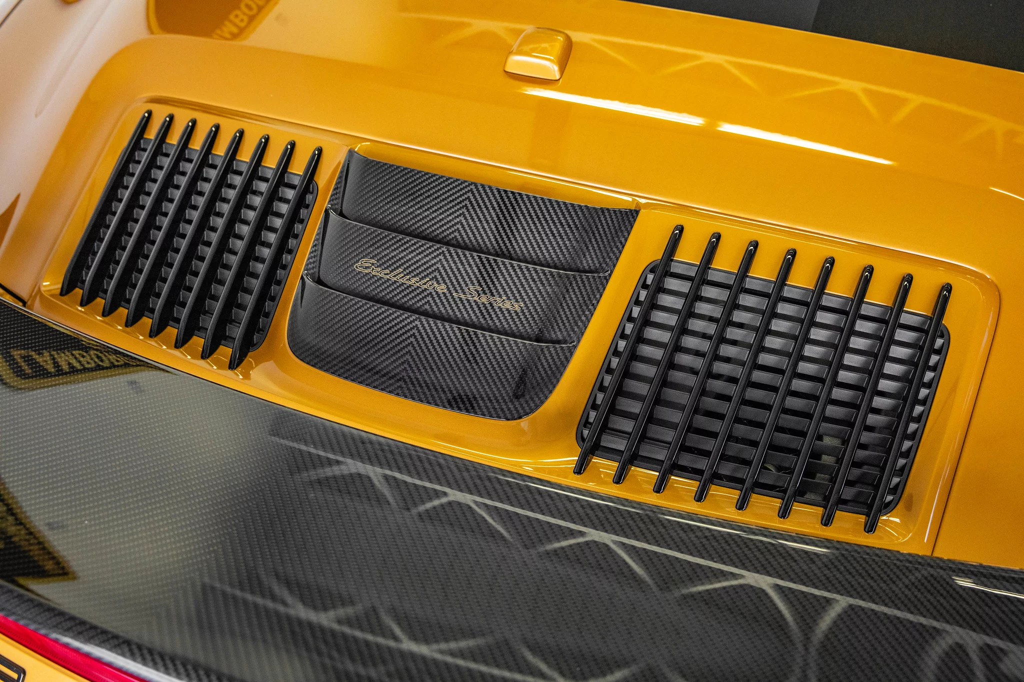 Golden Yellow Metallic Porsche 911 Turbo