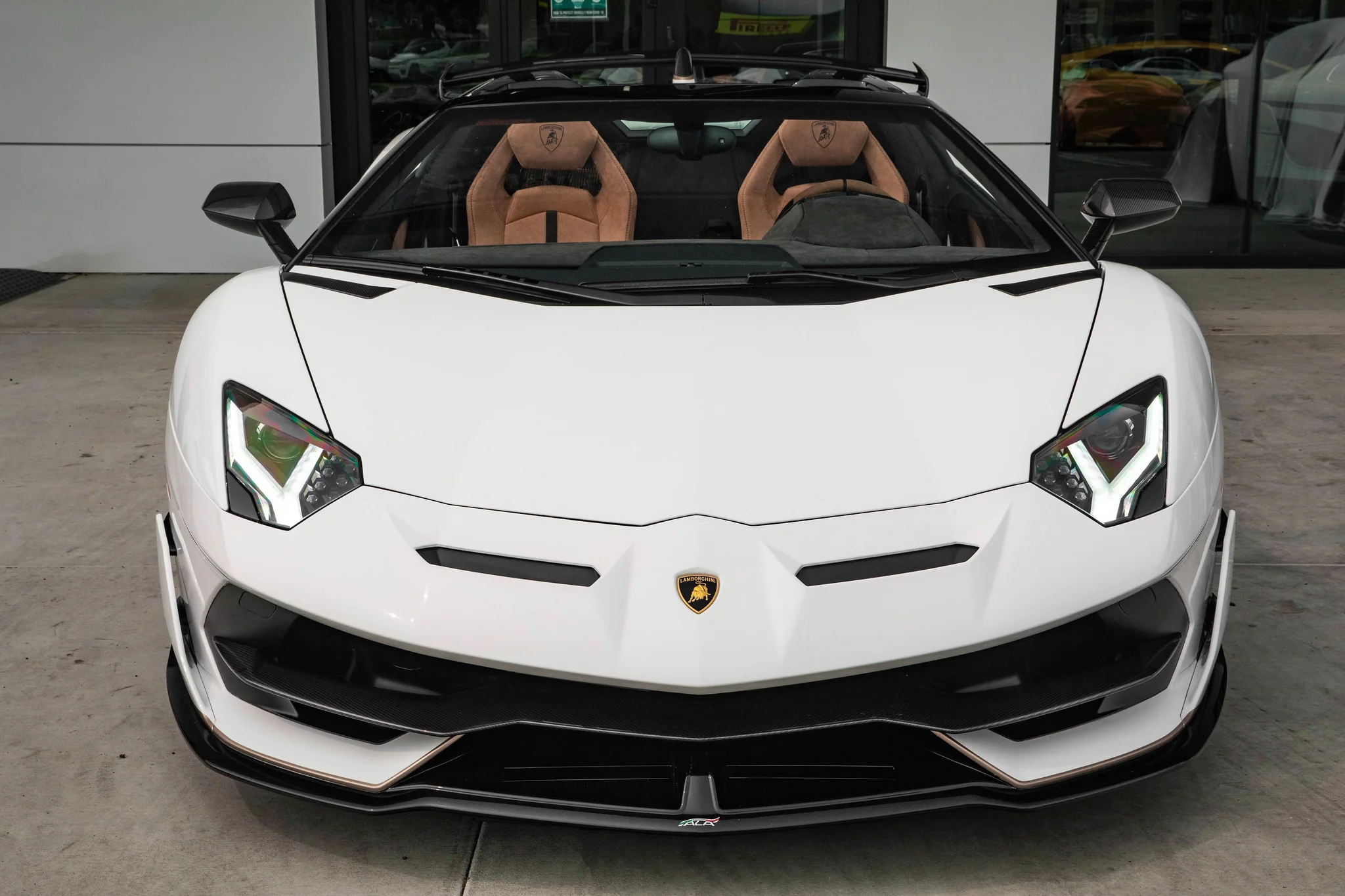 Bianco Seker Lamborghini Aventador