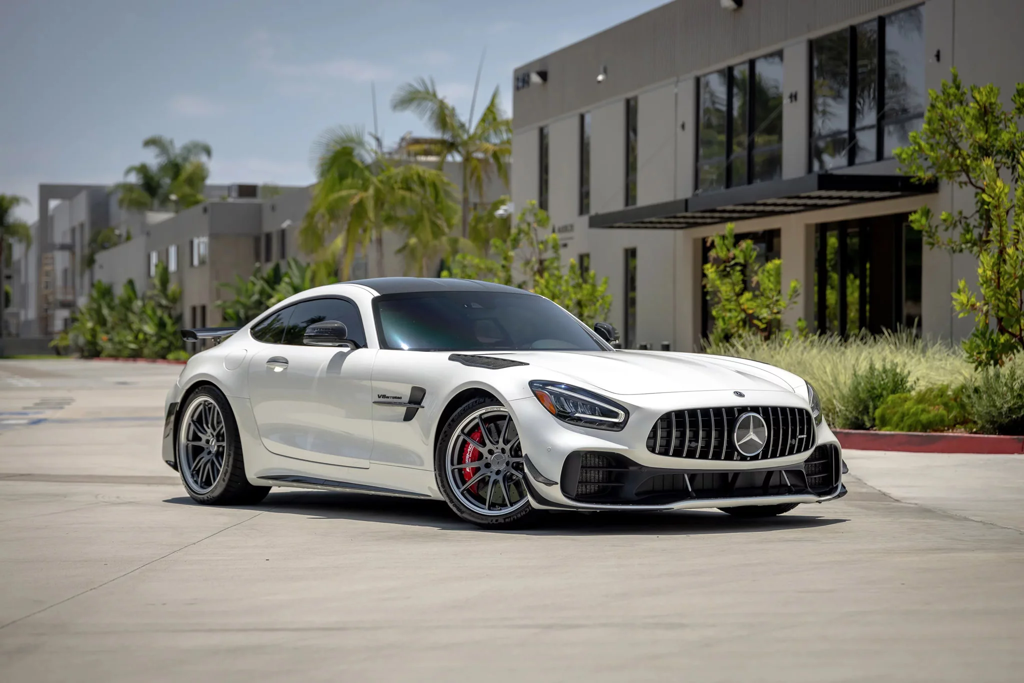 Diamond White Mercedes-AMG GT