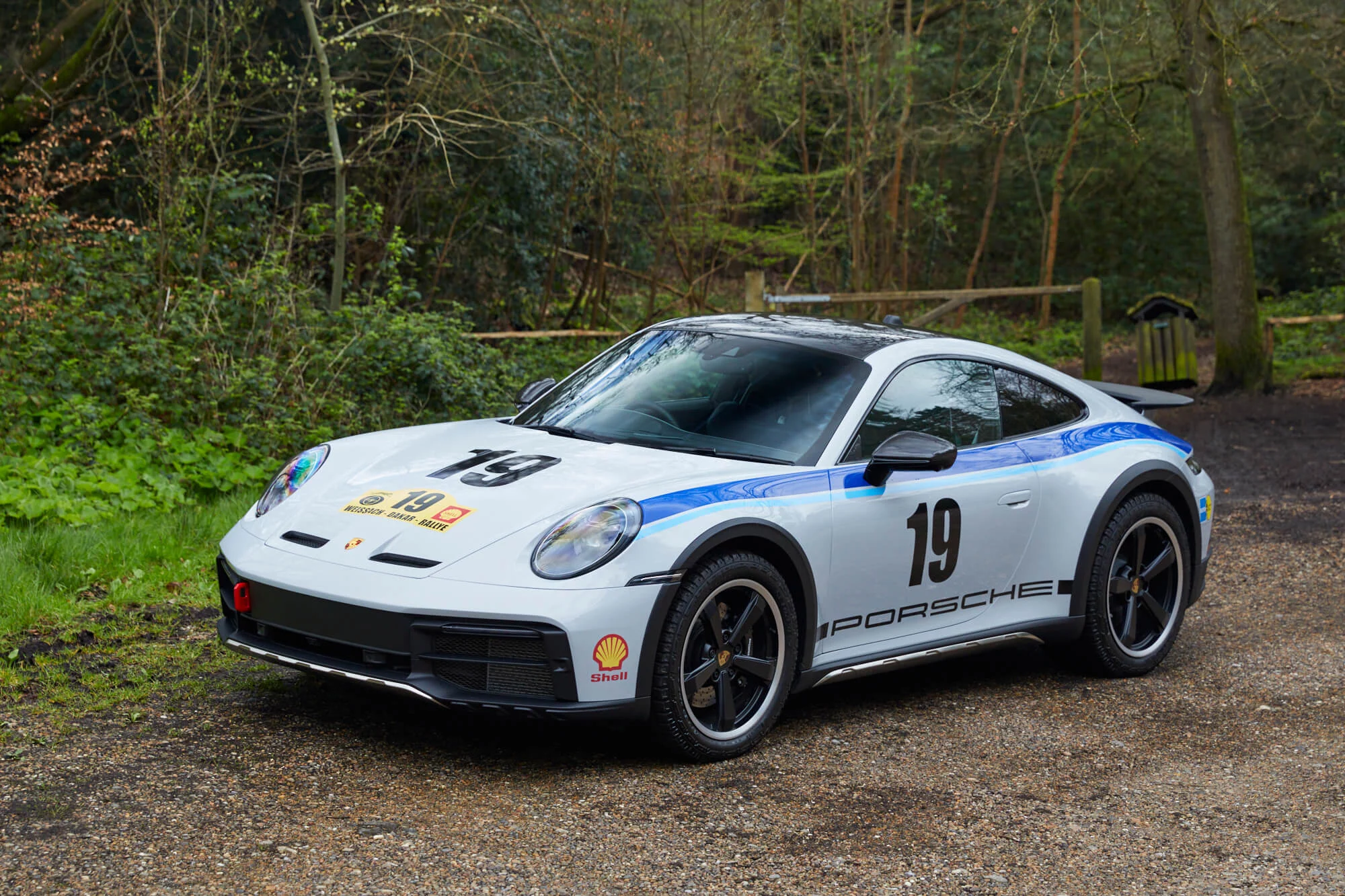 Ice Grey Metallic Porsche 911 Dakar