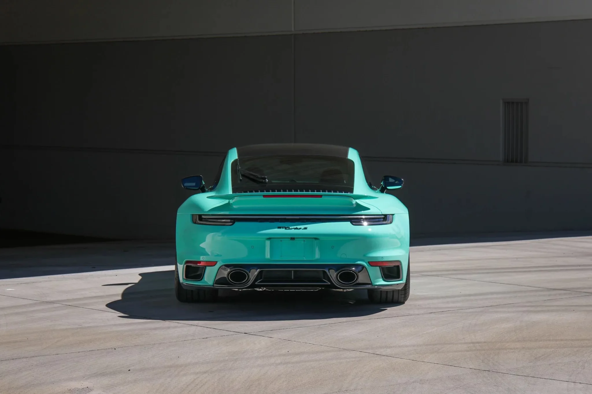 Mint Green Porsche 911 Turbo