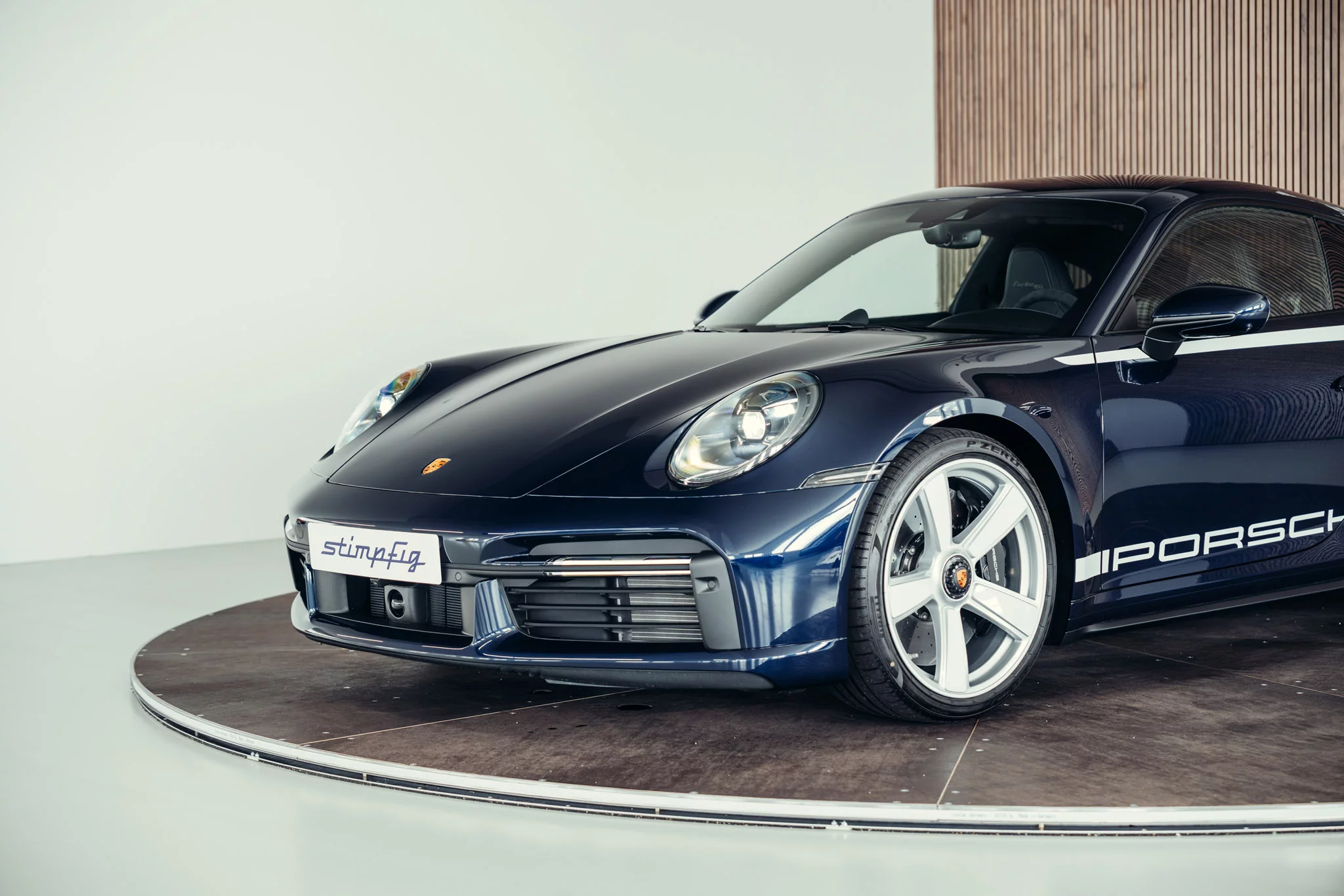 Ocean Blue Metallic Porsche 911 Turbo