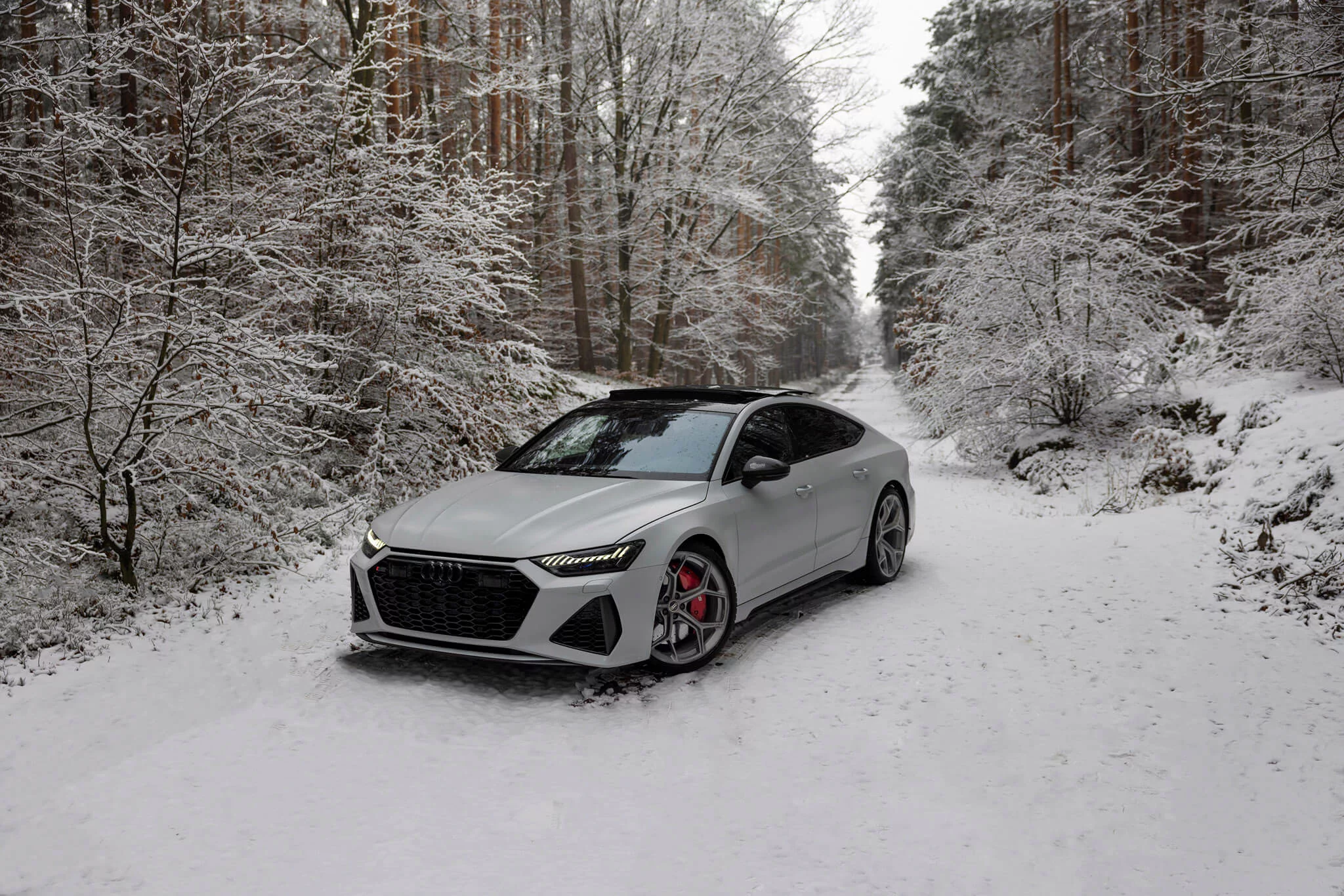 Glacier White Matte Audi RS7 Sportback