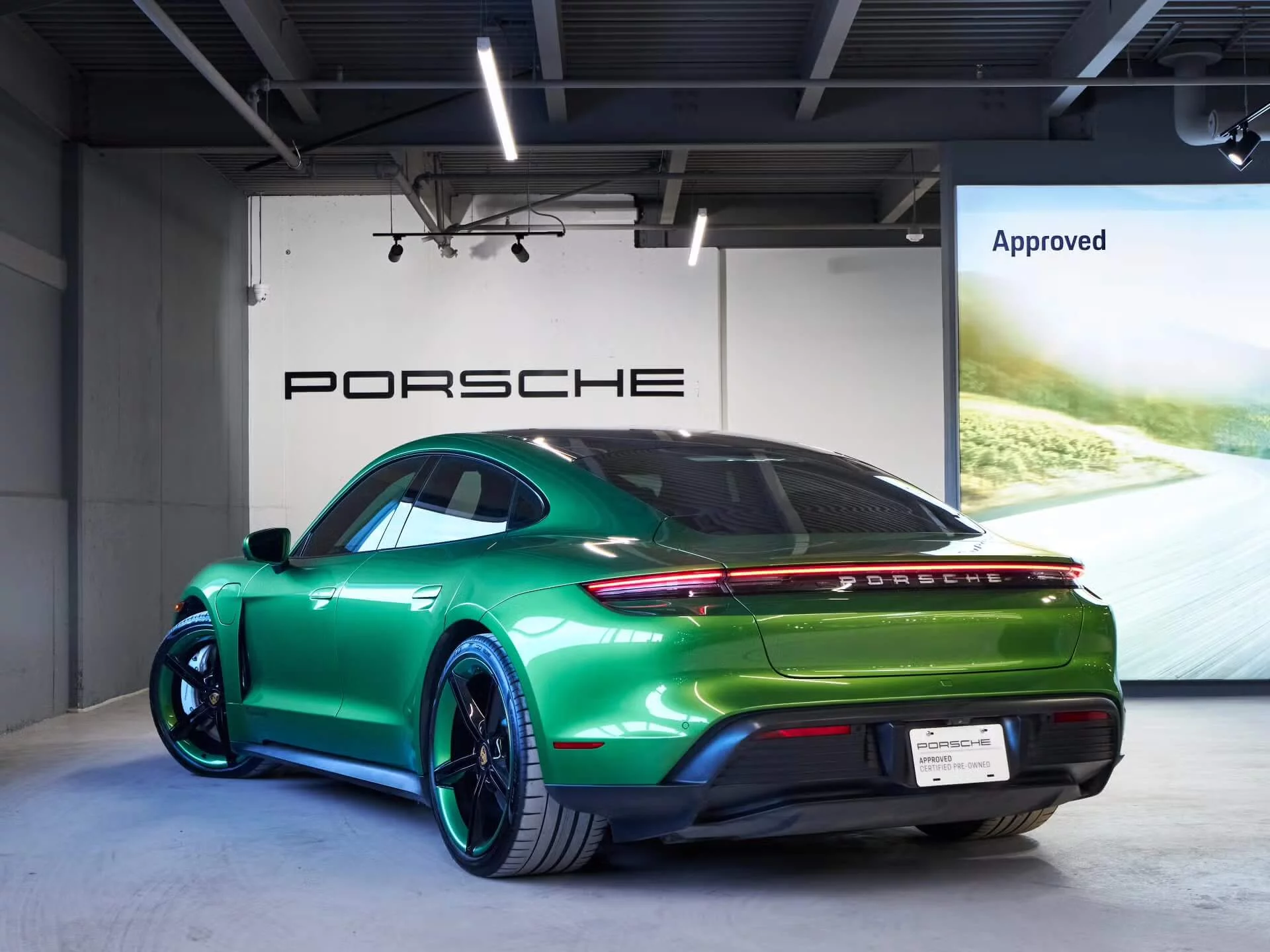 Mamba Green Porsche Taycan
