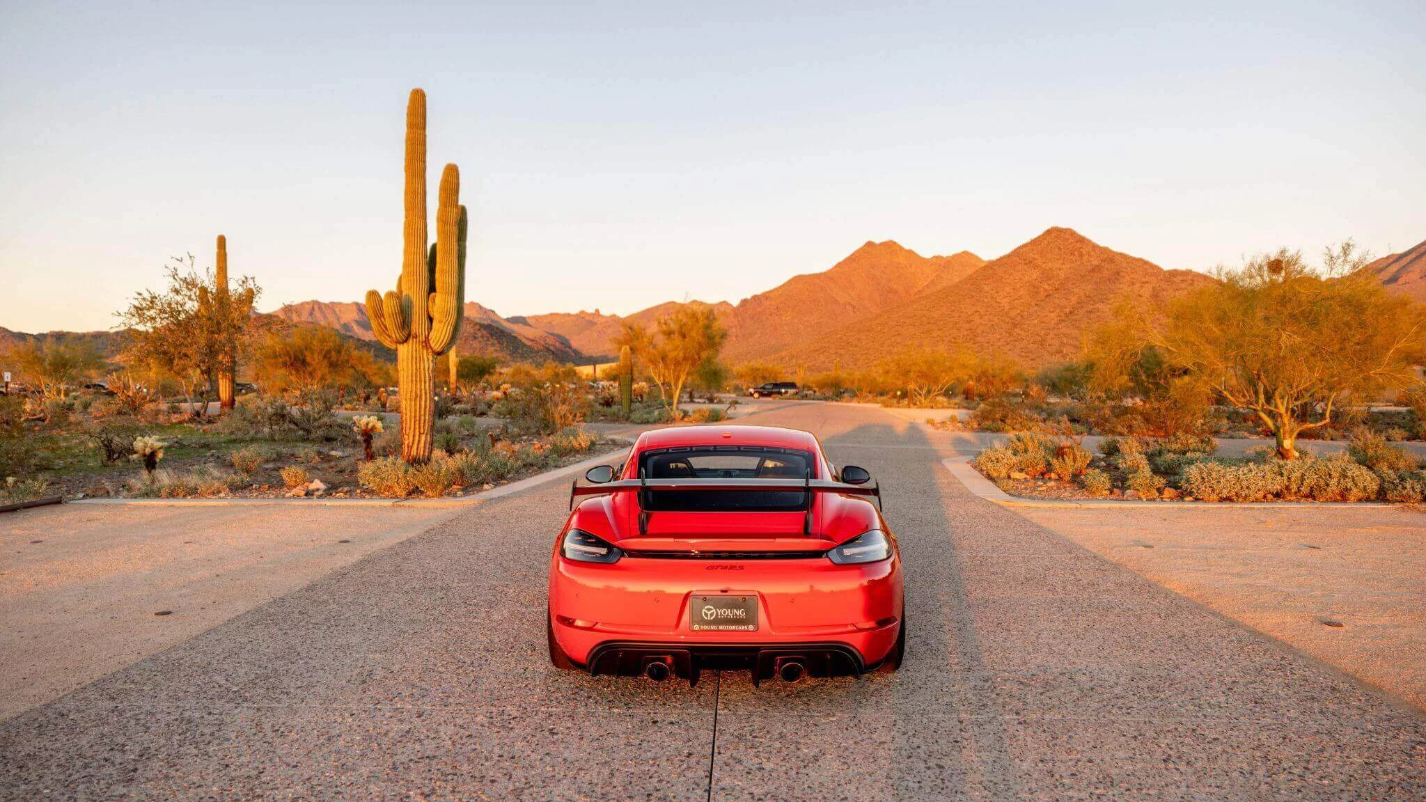 Guards Red Porsche 718 Cayman GT4 RS
