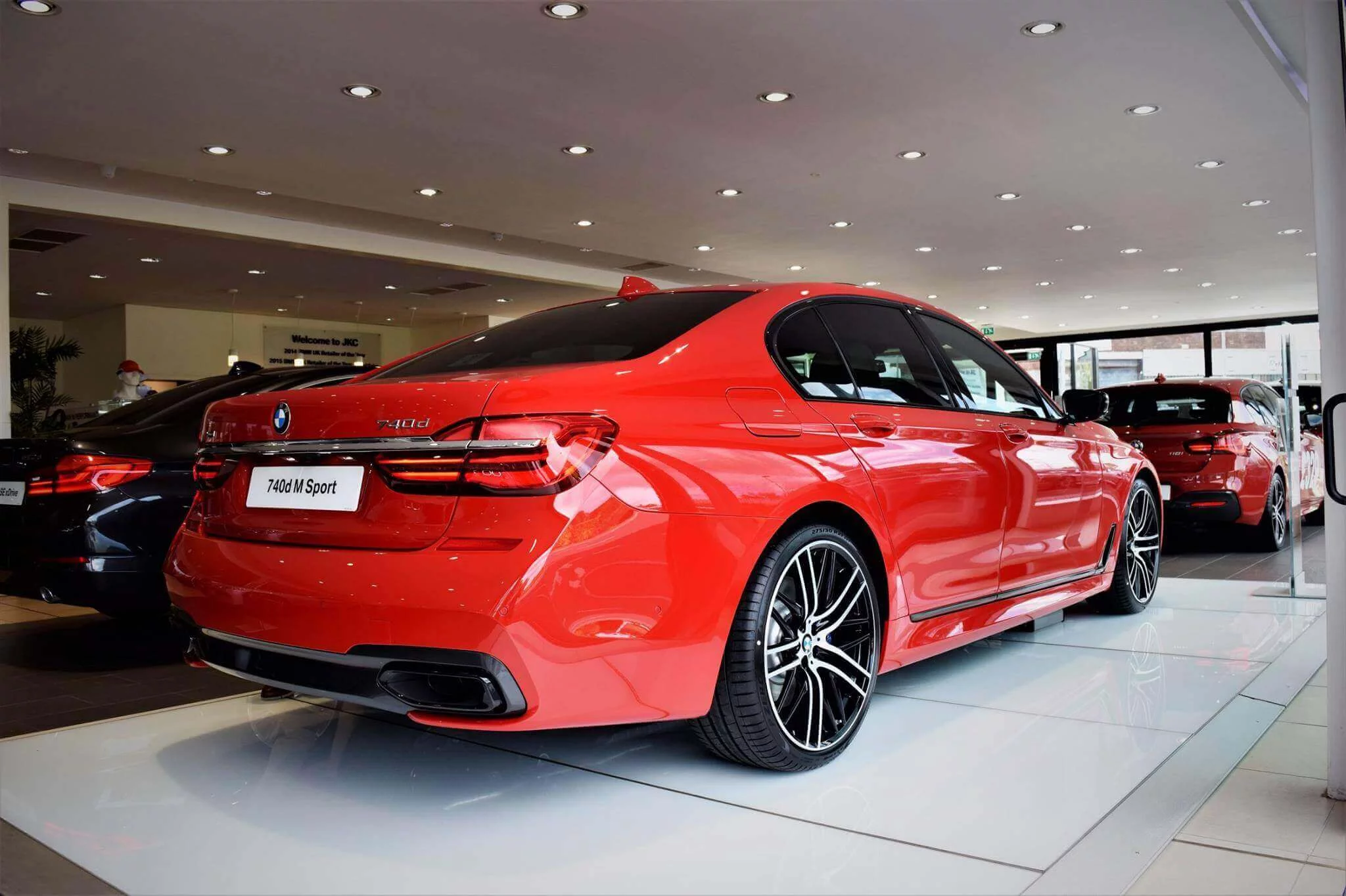 Ferrari Red BMW 7 Series