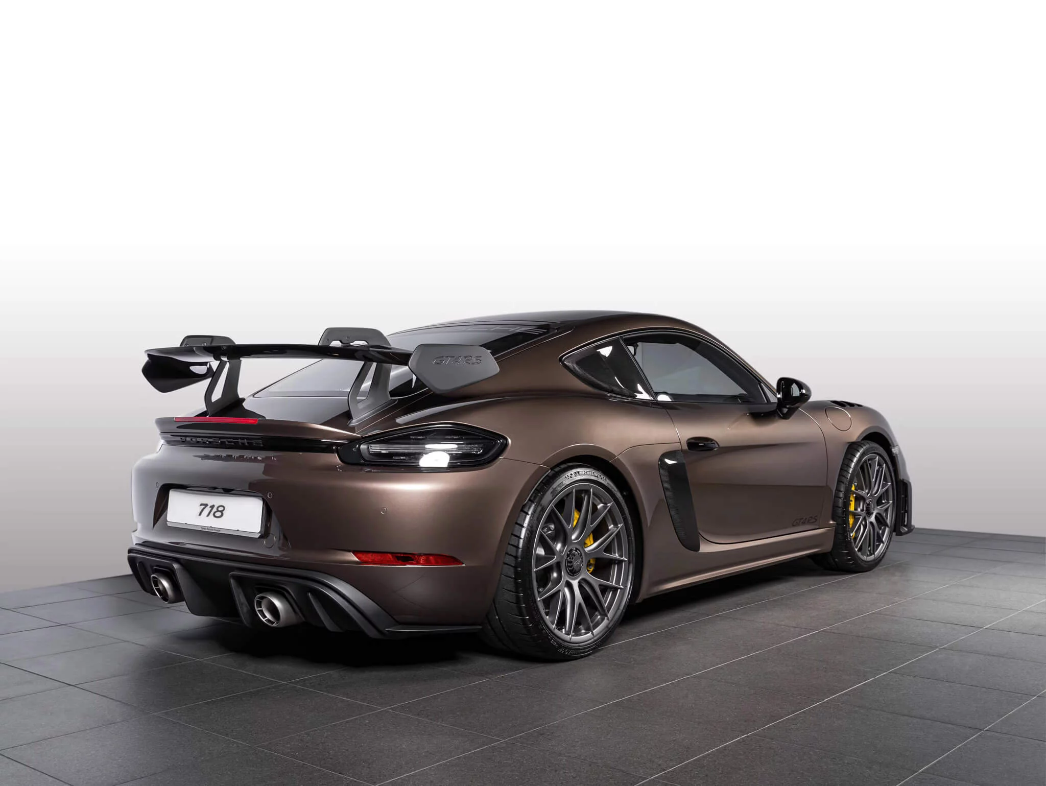 Chestnut Brown Metallic Porsche 718 Cayman GT4 RS
