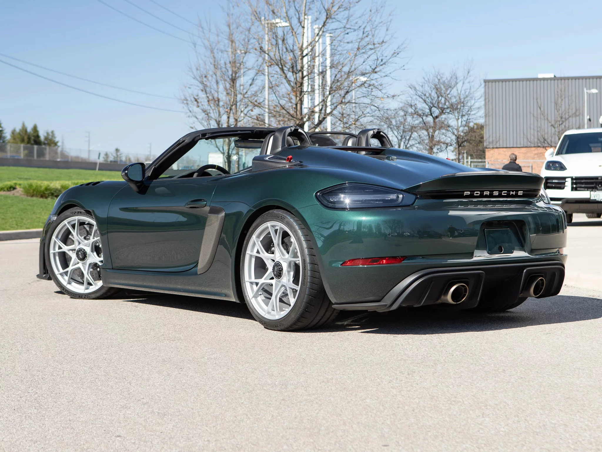 Forest Green Metallic Porsche 718 Spyder RS