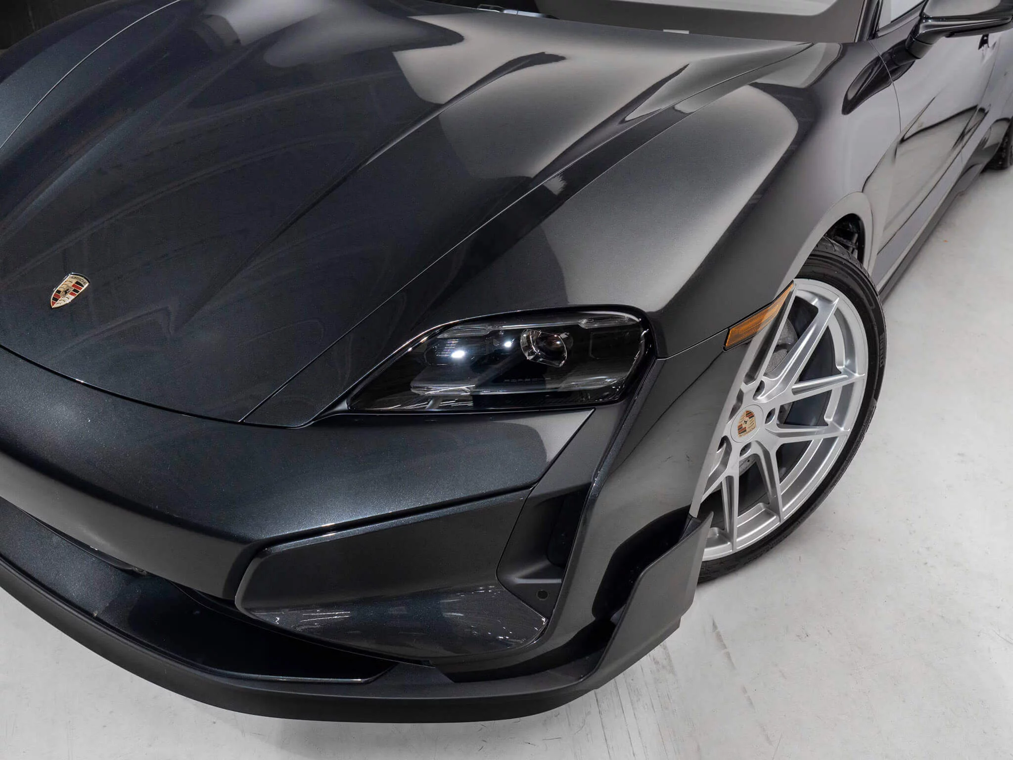Volcano Grey Metallic Porsche Taycan
