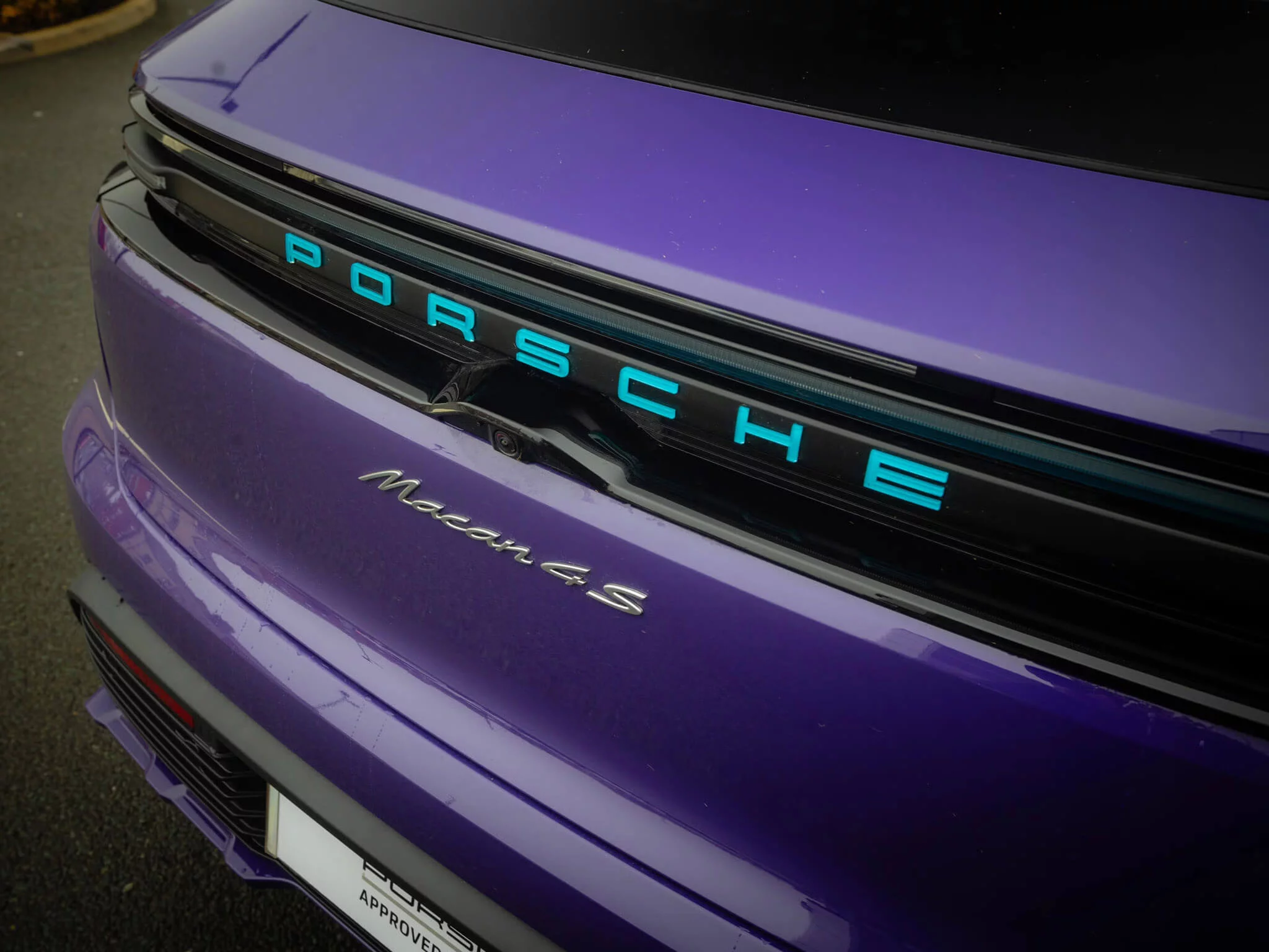 Ultraviolet Porsche Macan Electric