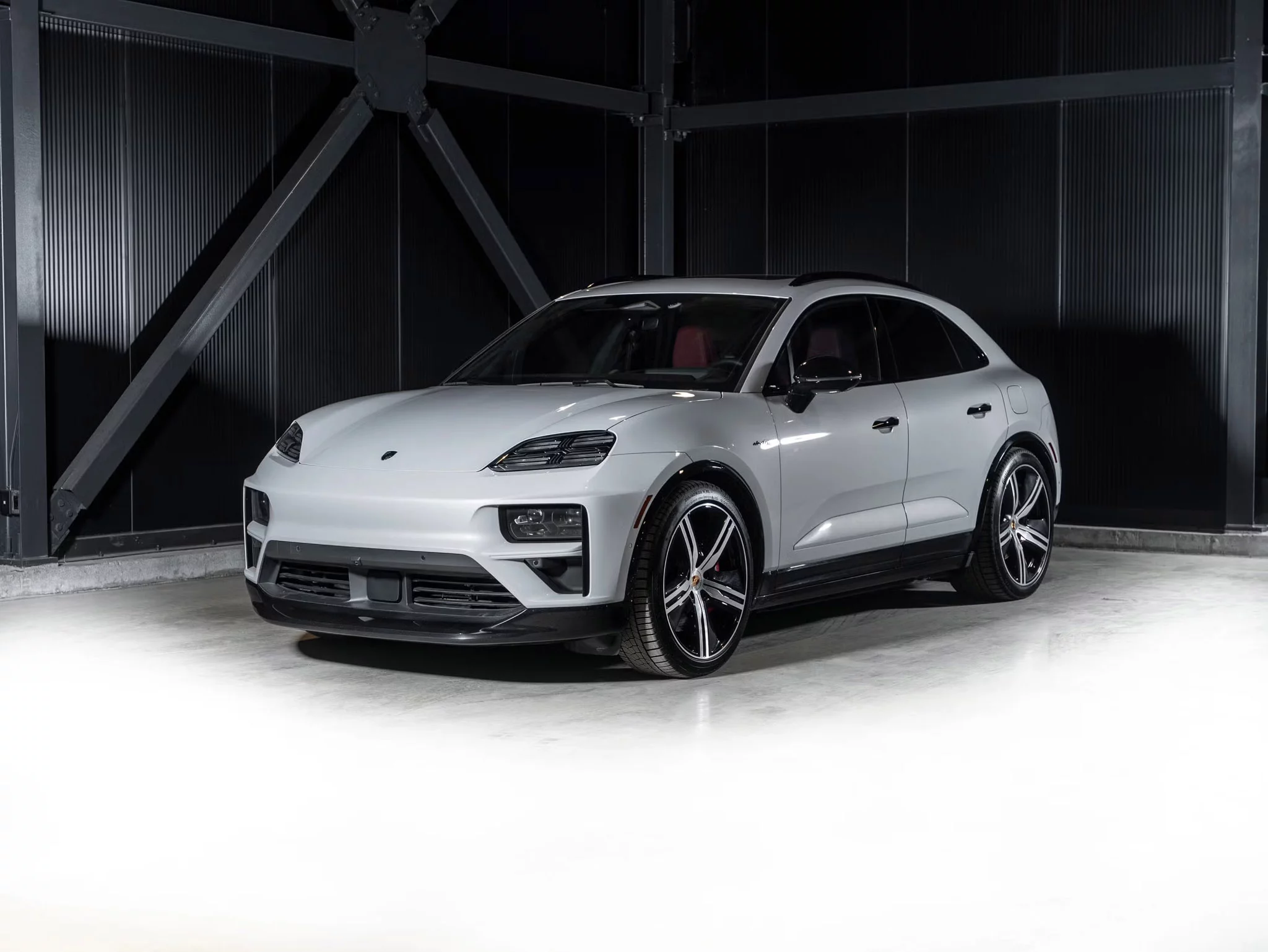 Ice Grey Metallic Porsche Macan Electric