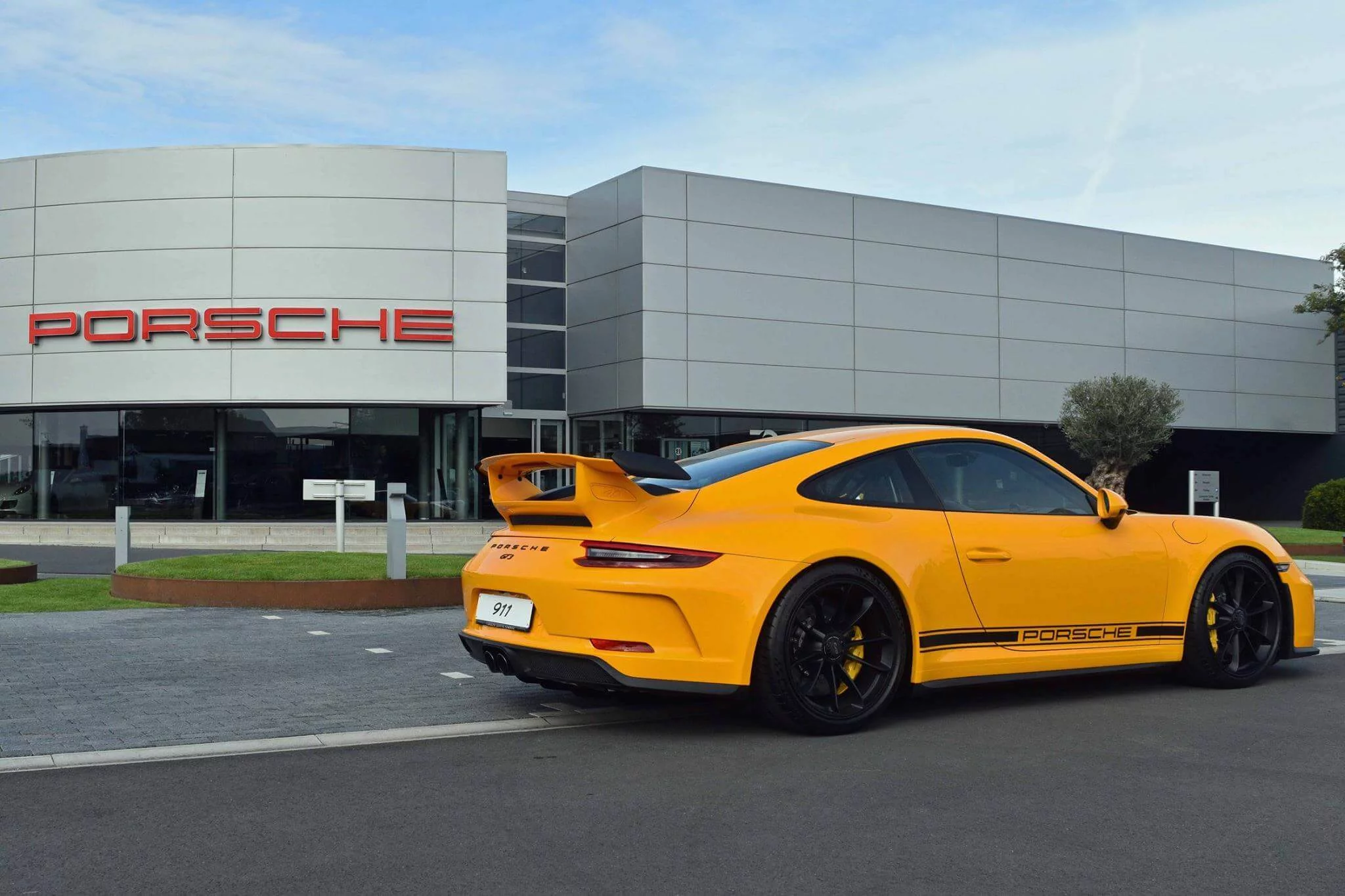 Signal Yellow Porsche 911 GT3