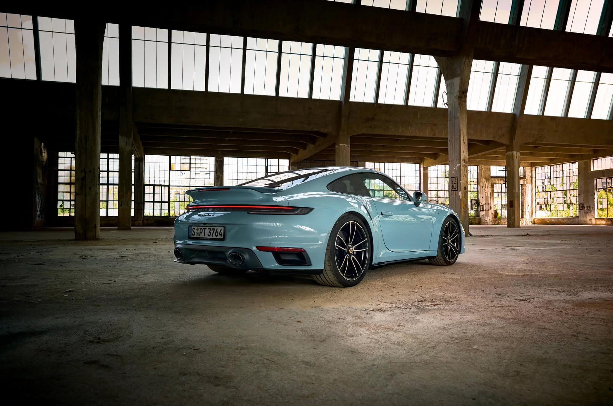 Meissen Blue Porsche 911 Turbo