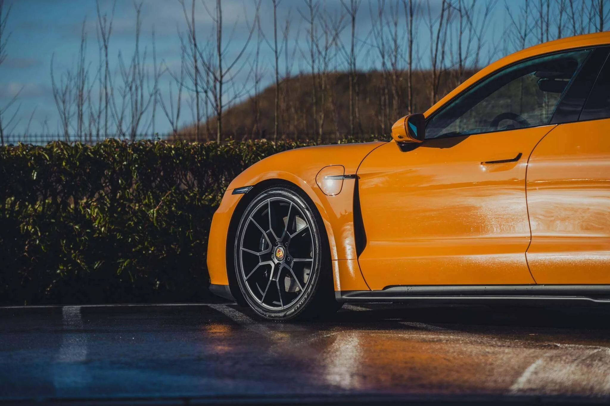Bahama Yellow Porsche Taycan