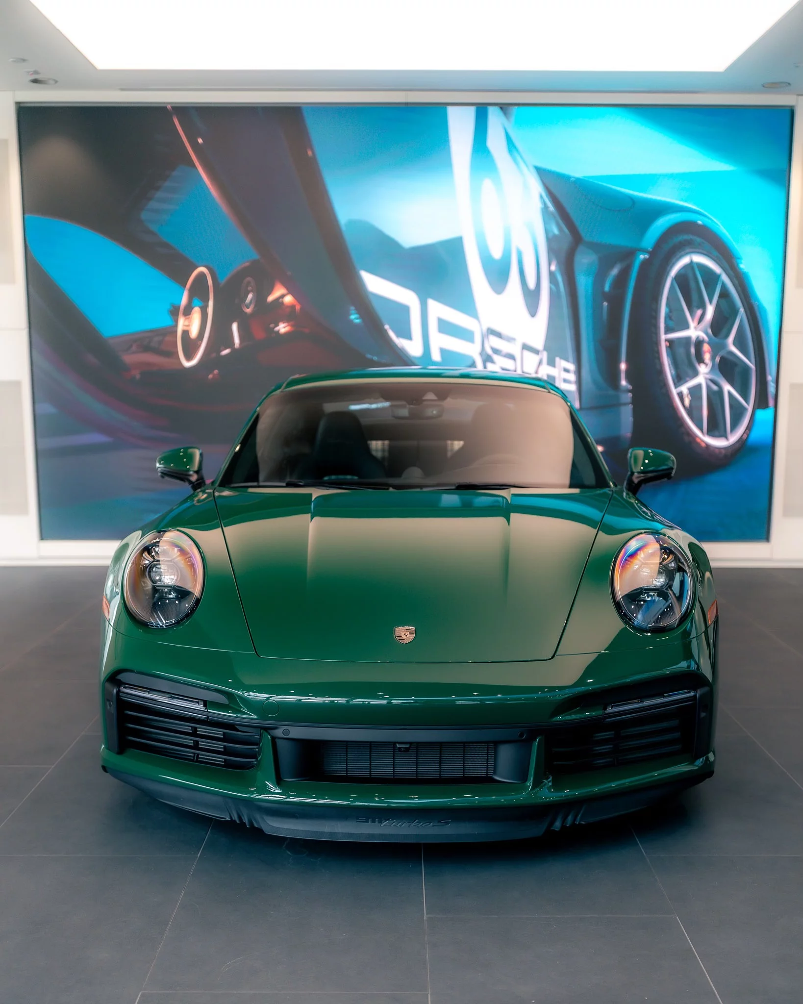 British Racing Green Porsche 911 Turbo