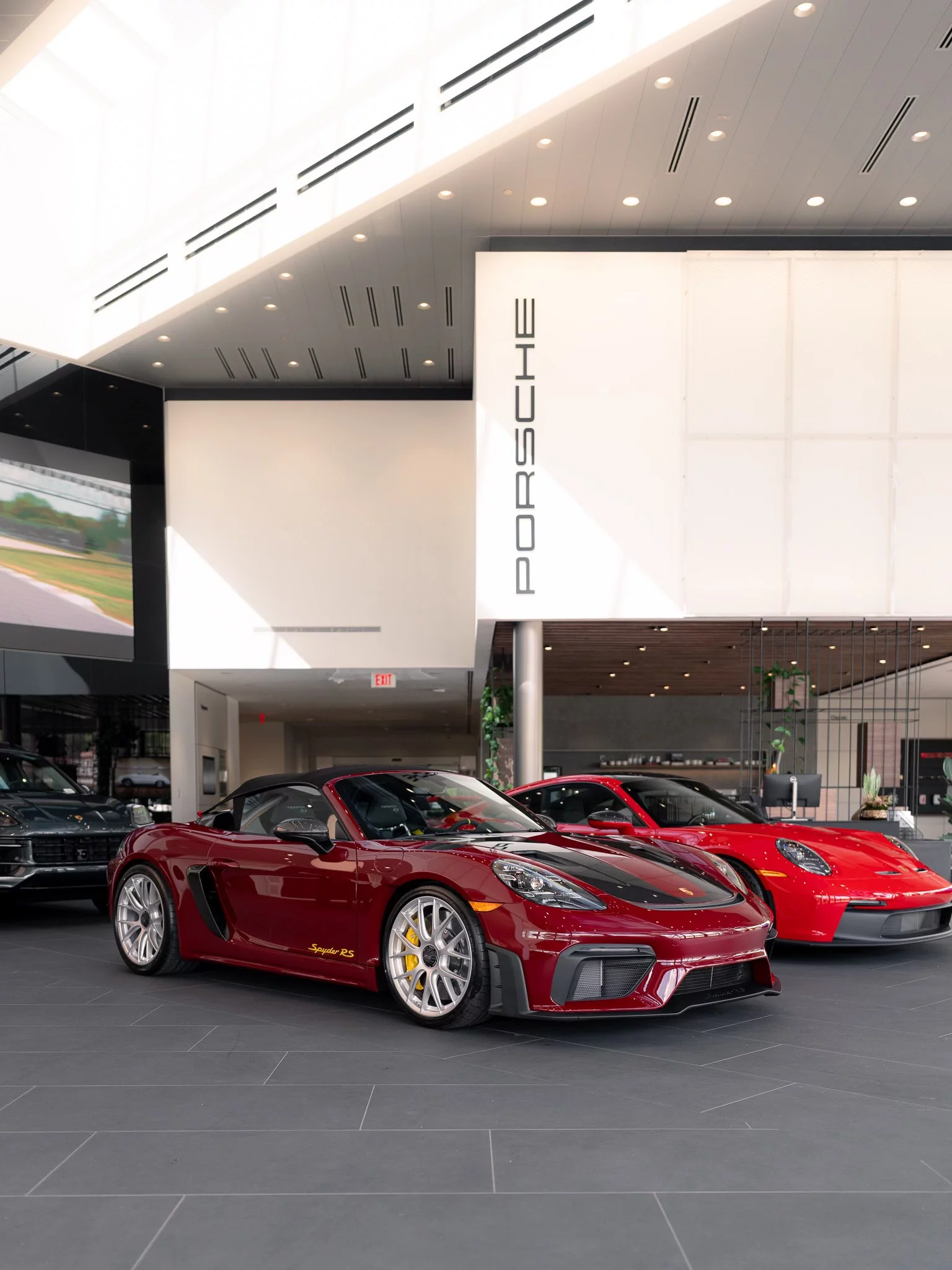 GTS Red Porsche 718 Spyder RS