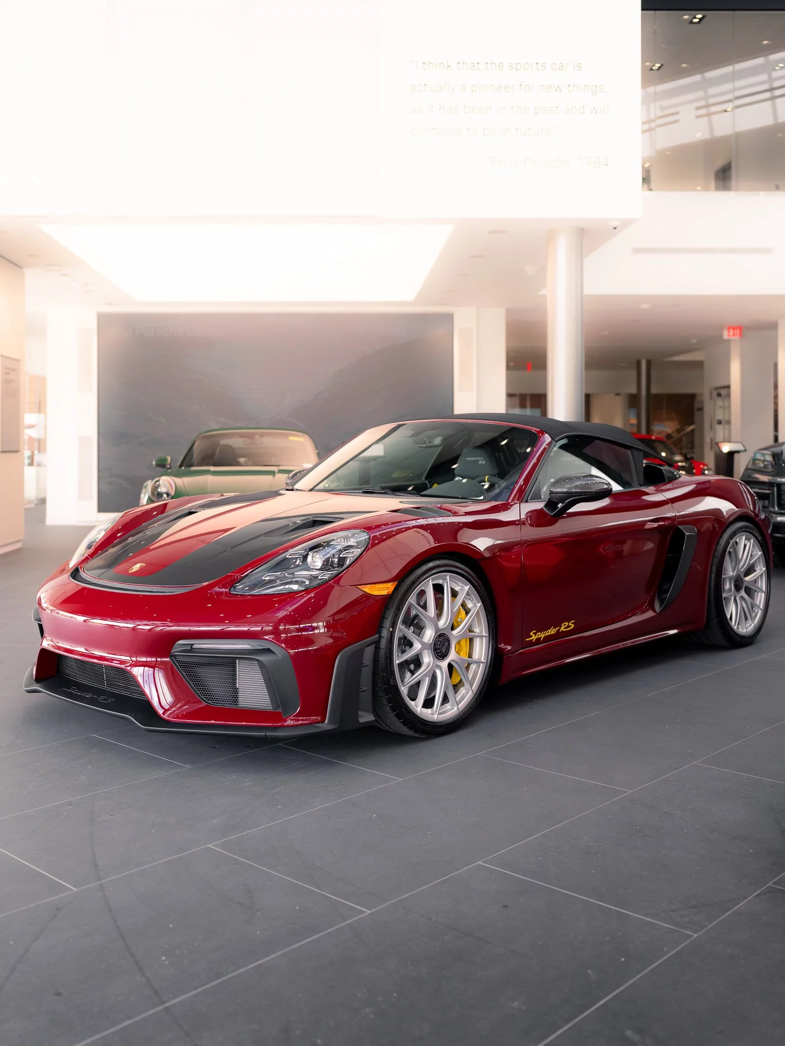 GTS Red Porsche 718 Spyder RS