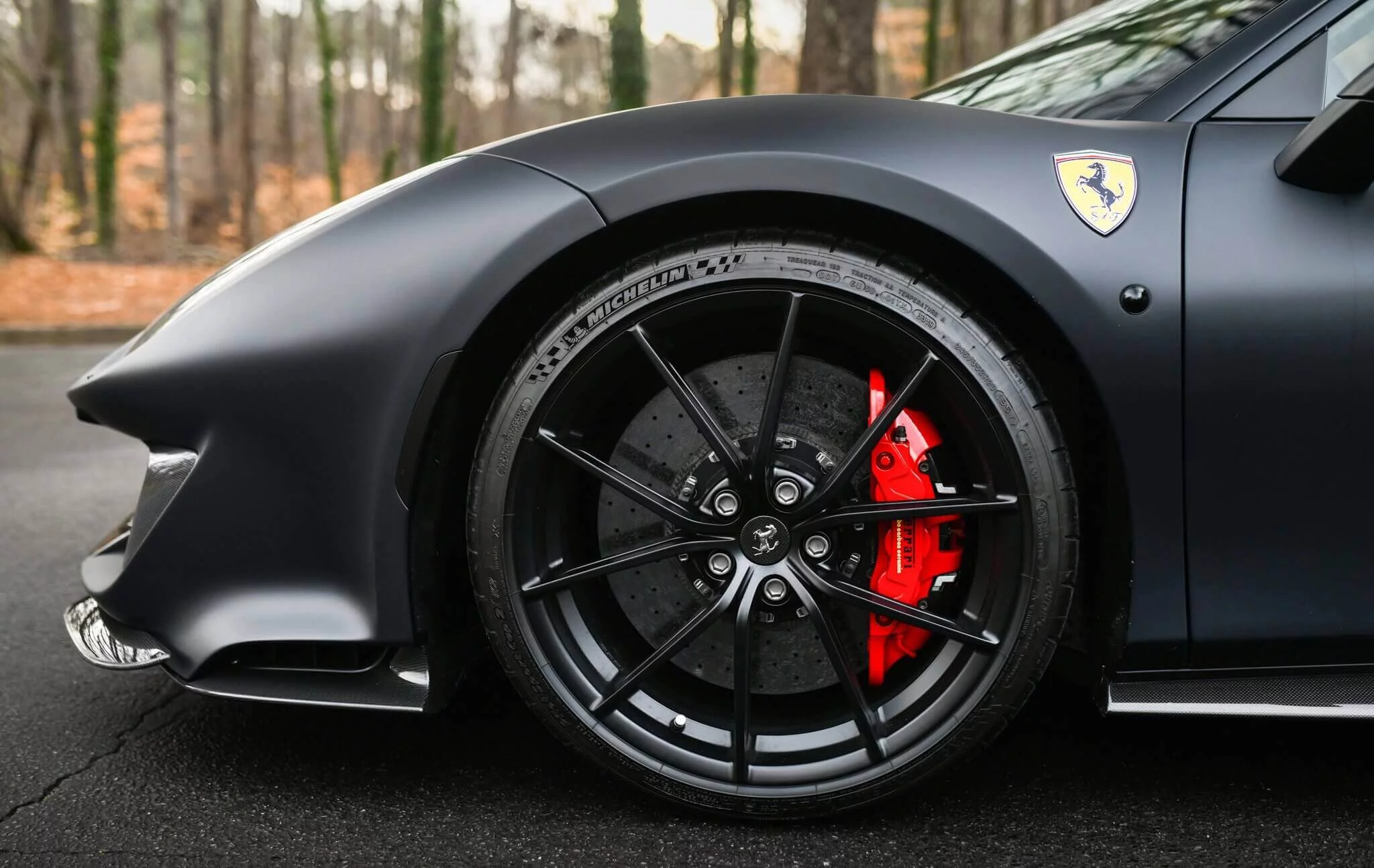 Nero DS Opaco Ferrari 488
