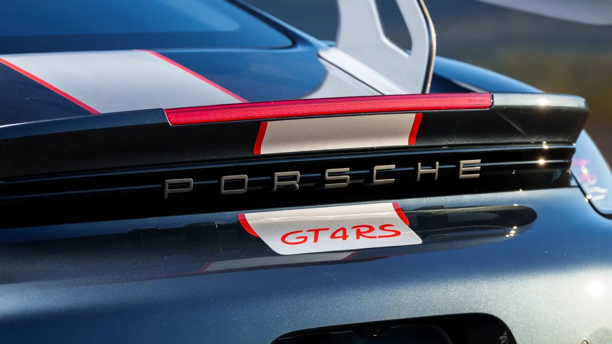 Carbon Steel Grey Porsche 718 Cayman GT4 RS